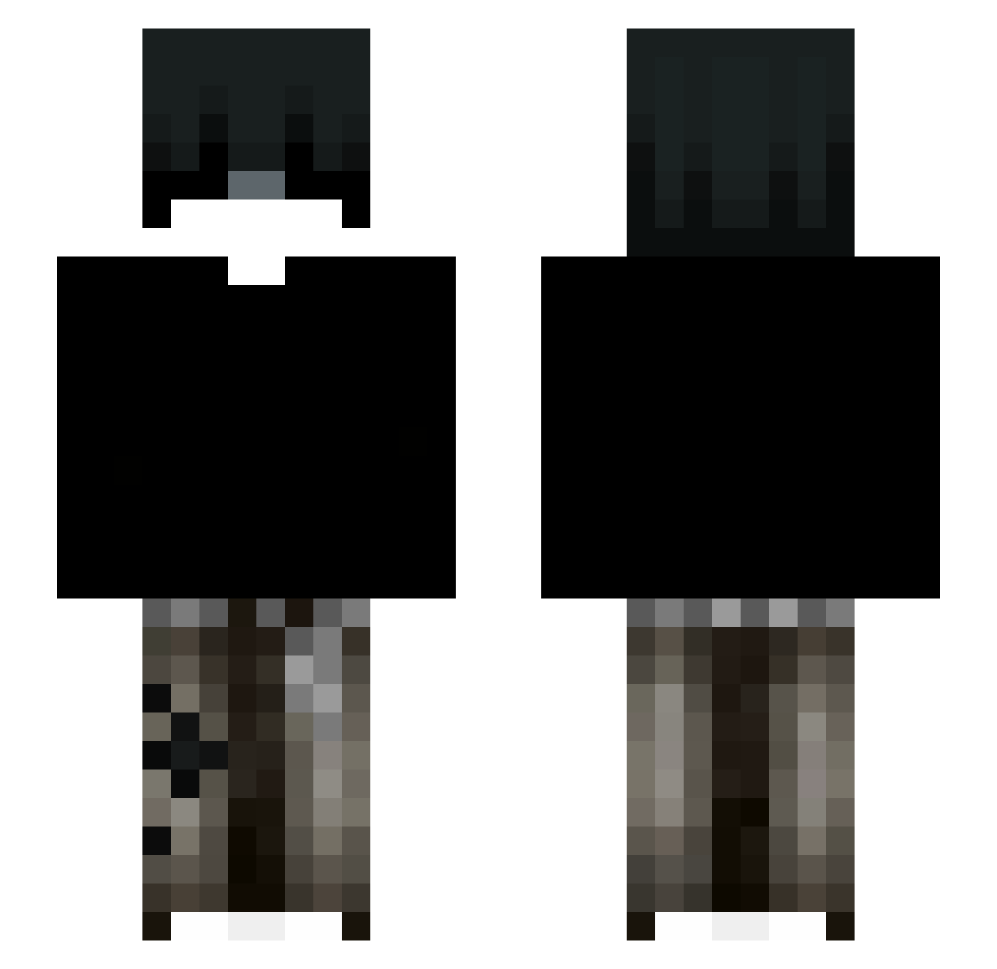 ______rin Minecraft skin, front and back view