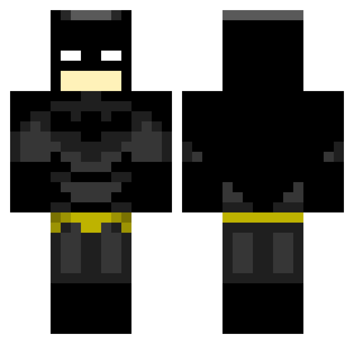 westway Minecraft skin, front and back view