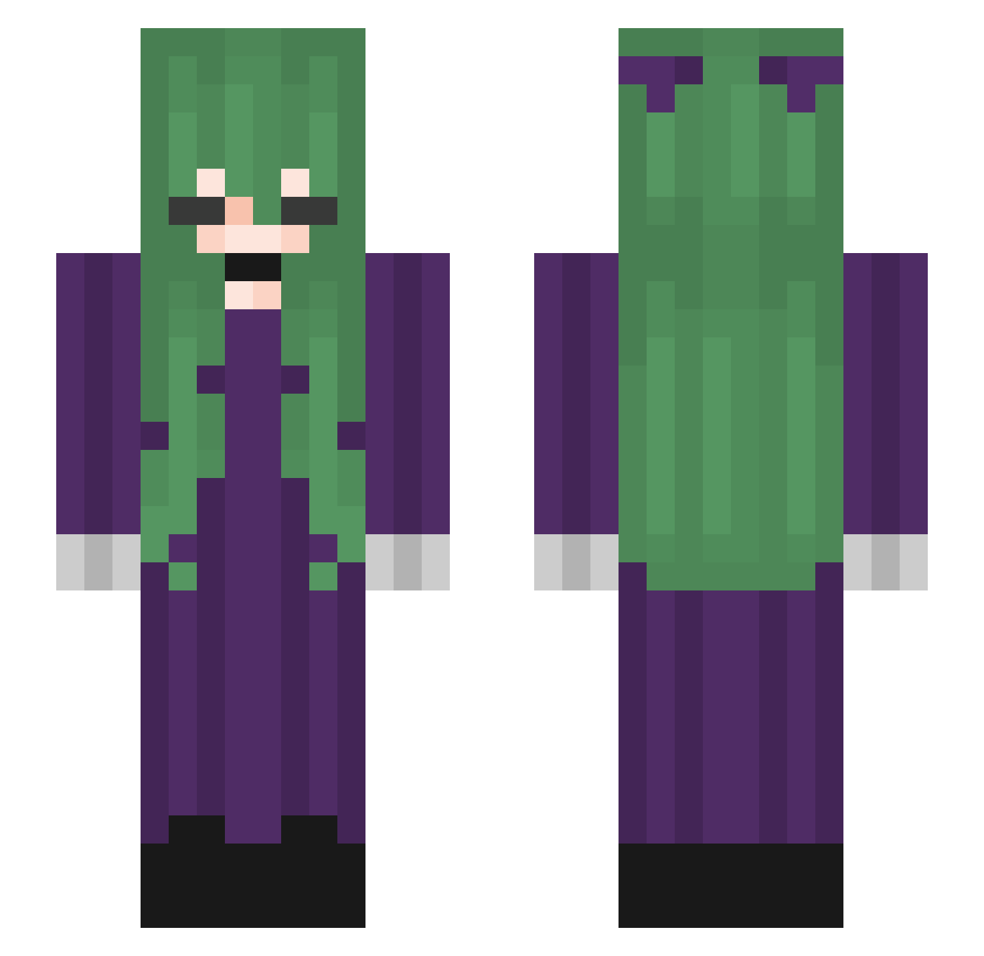 Kachevrishka5454 Minecraft skin, front and back view