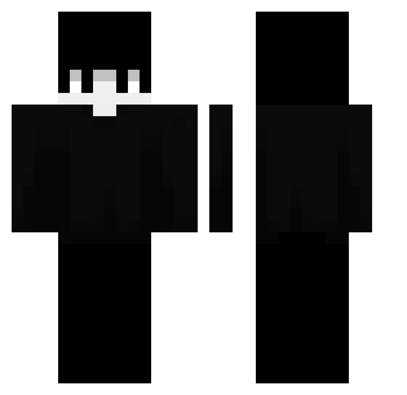 Xww2k Minecraft skin, front and back view