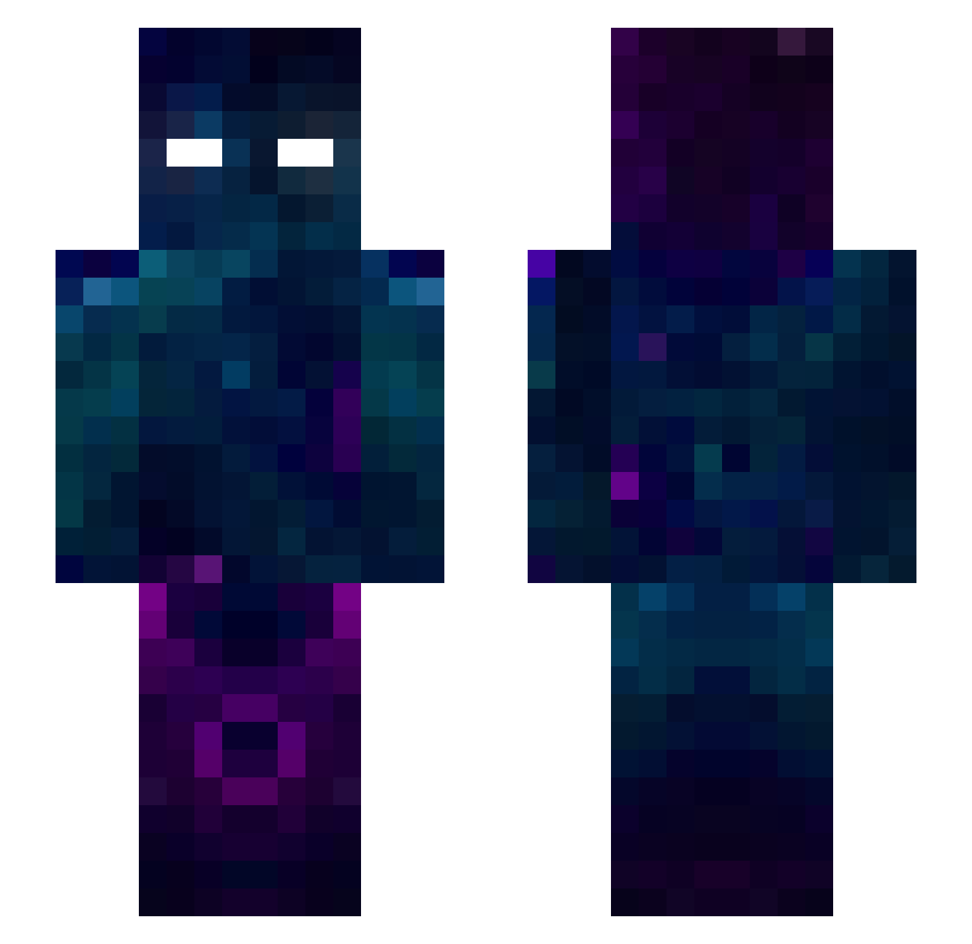 Zemos_7 Minecraft skin, front and back view