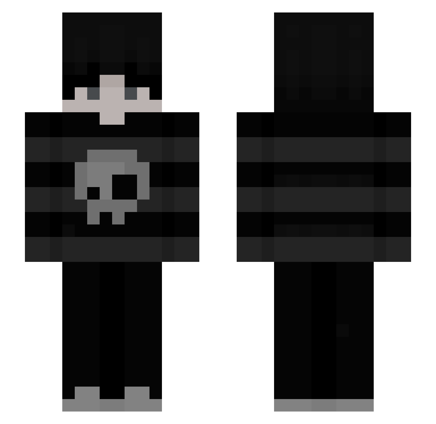 theyjordyy Minecraft skin, front and back view