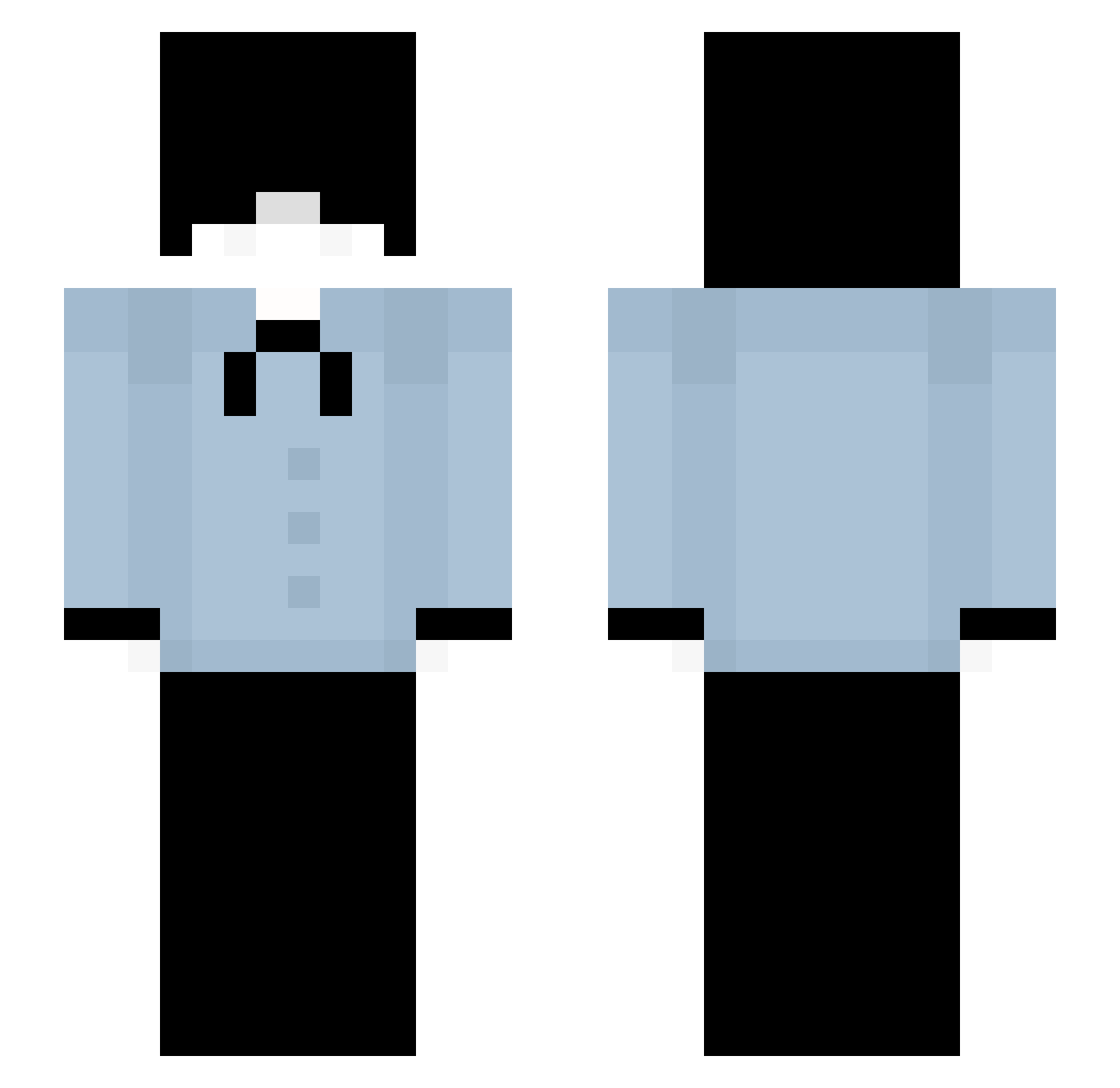 VAMPHEIN Minecraft skin, front and back view