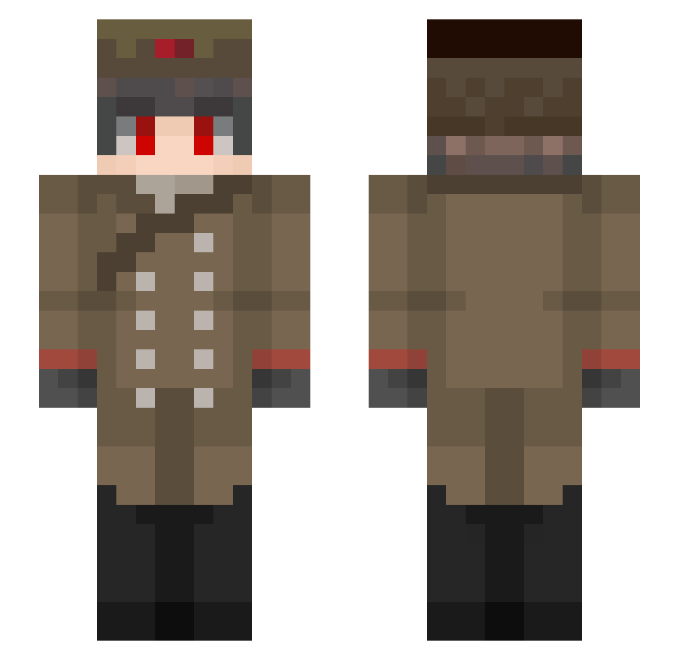 Canadian_Lantern Minecraft skin, front and back view