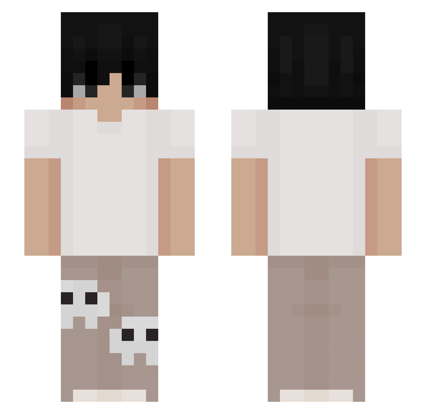 Pro_Pixel Minecraft skin, front and back view