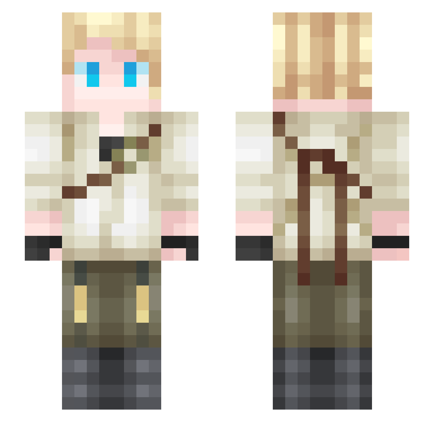 IlitchLenin Minecraft skin, front and back view