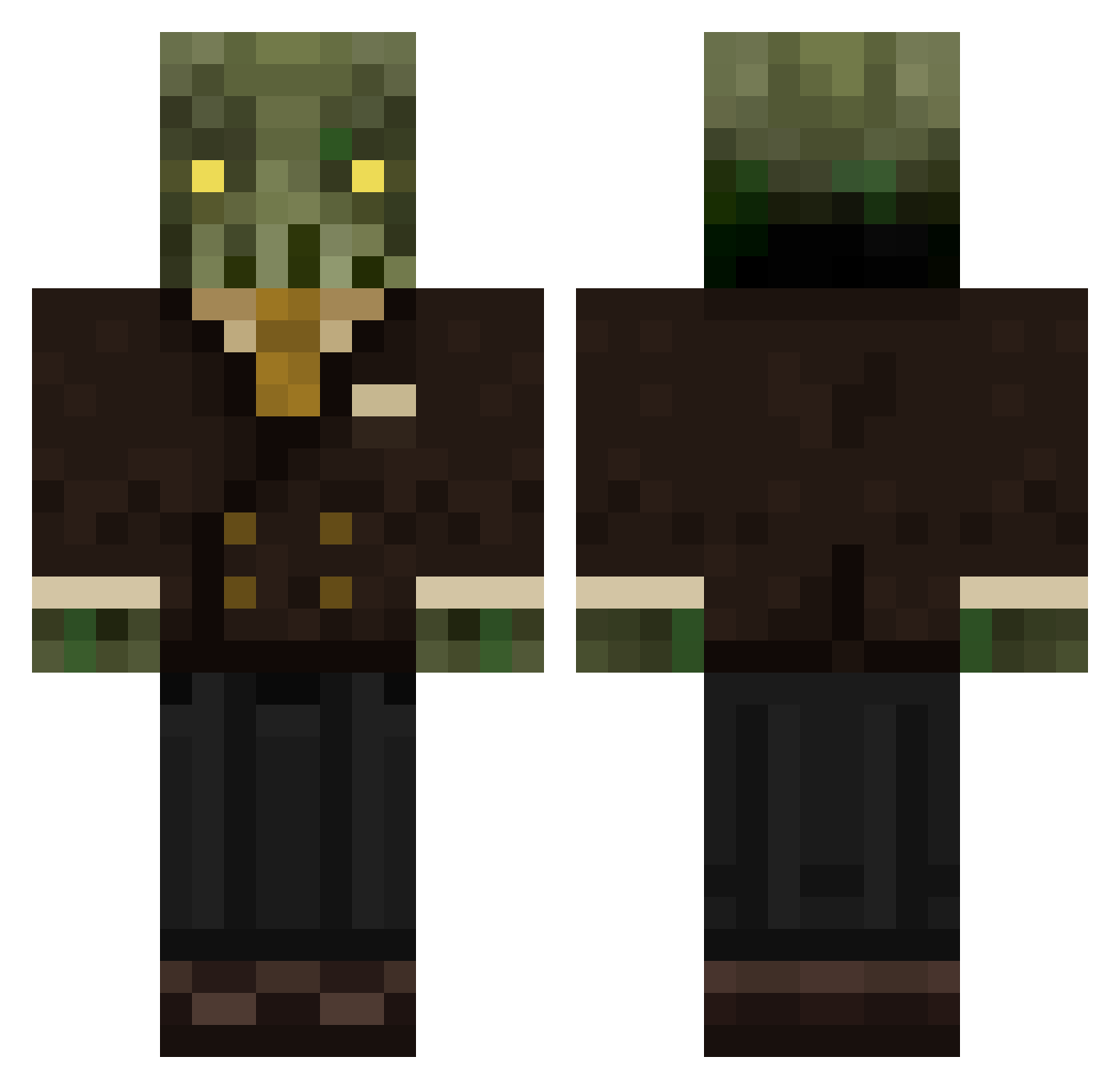 midyeci_ Minecraft skin, front and back view