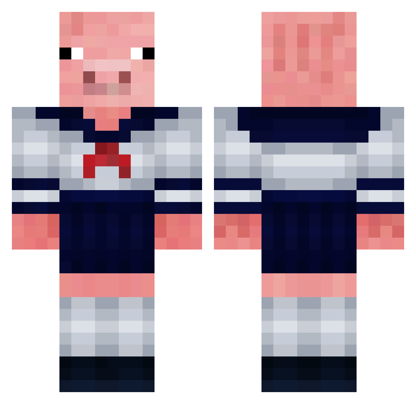 SheSha1238 Minecraft skin, front and back view
