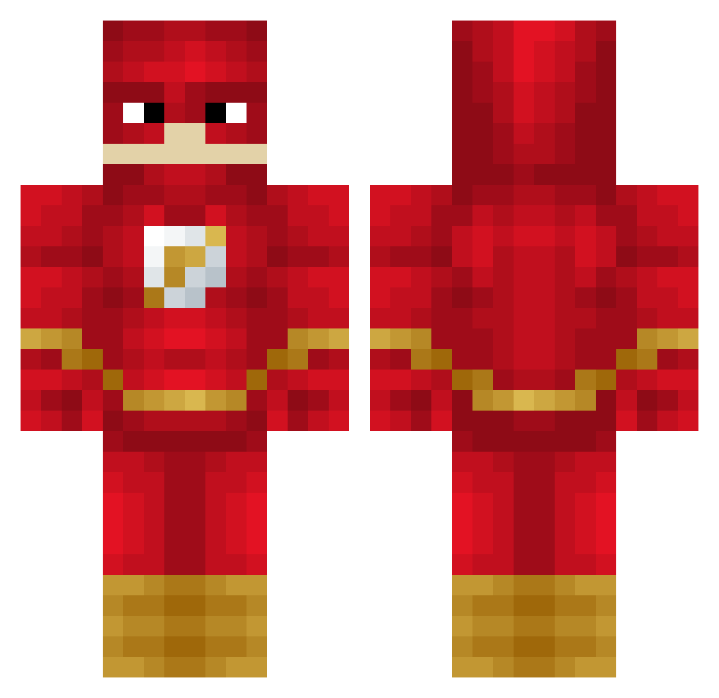 cbest2829 Minecraft skin, front and back view