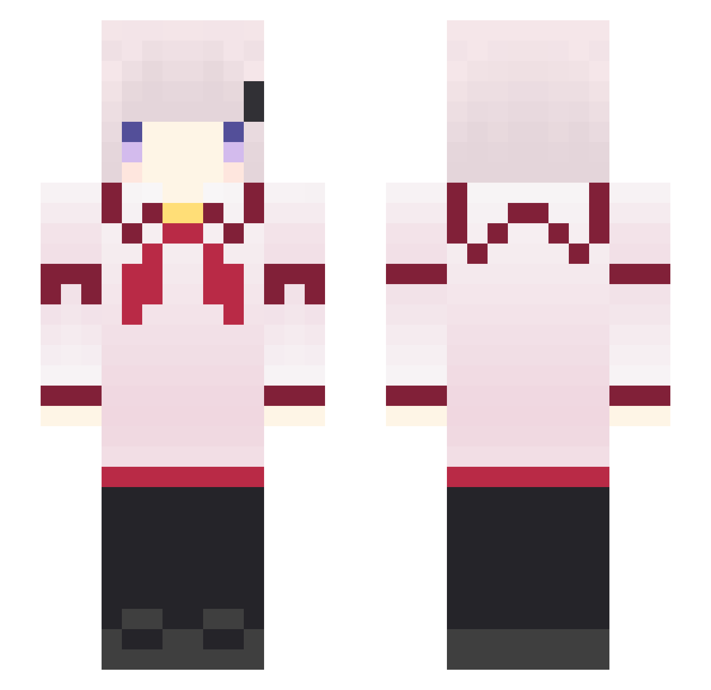 cinnamon_chan0 Minecraft skin, front and back view