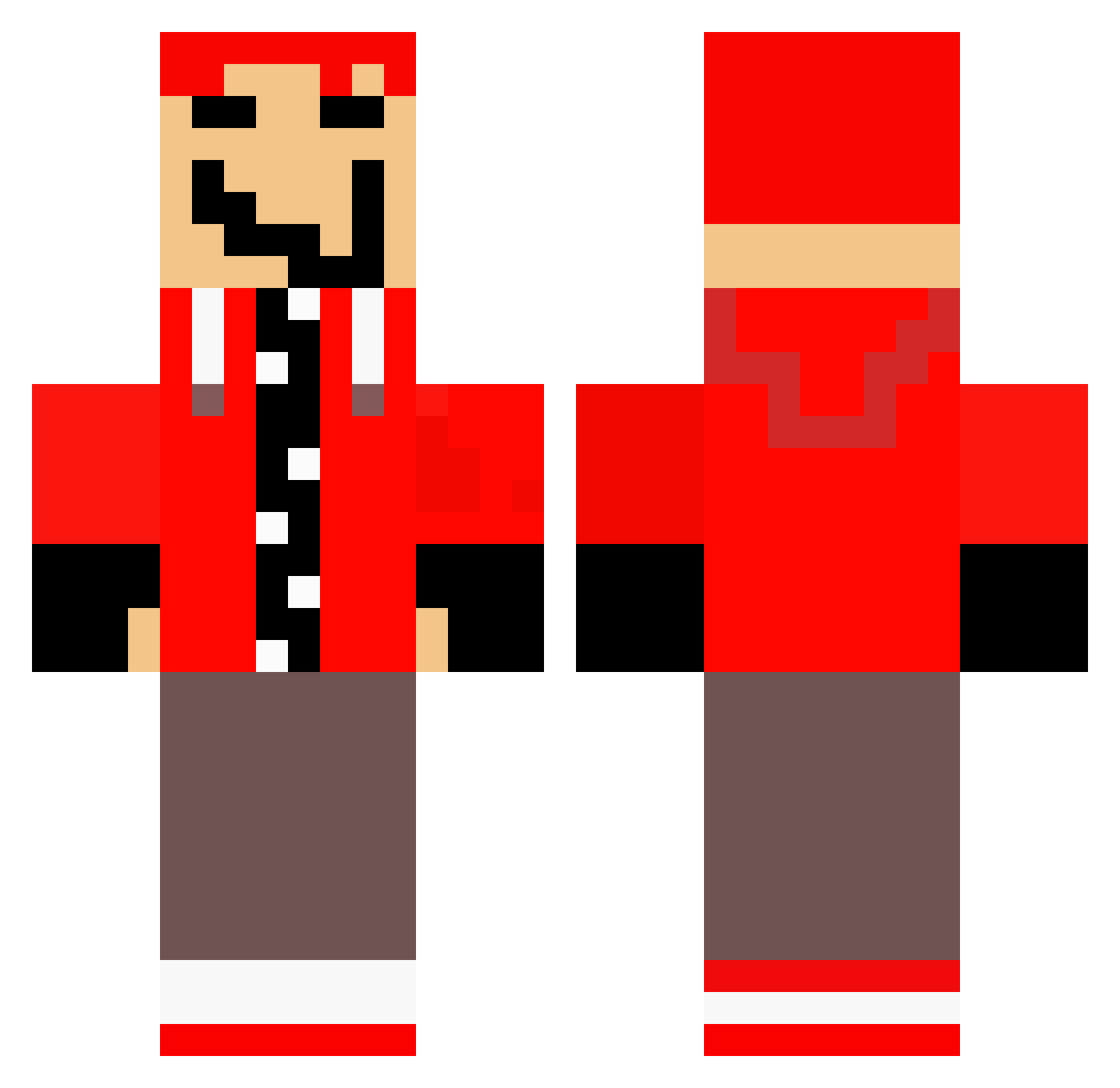 BearAttack6170 Minecraft skin, front and back view