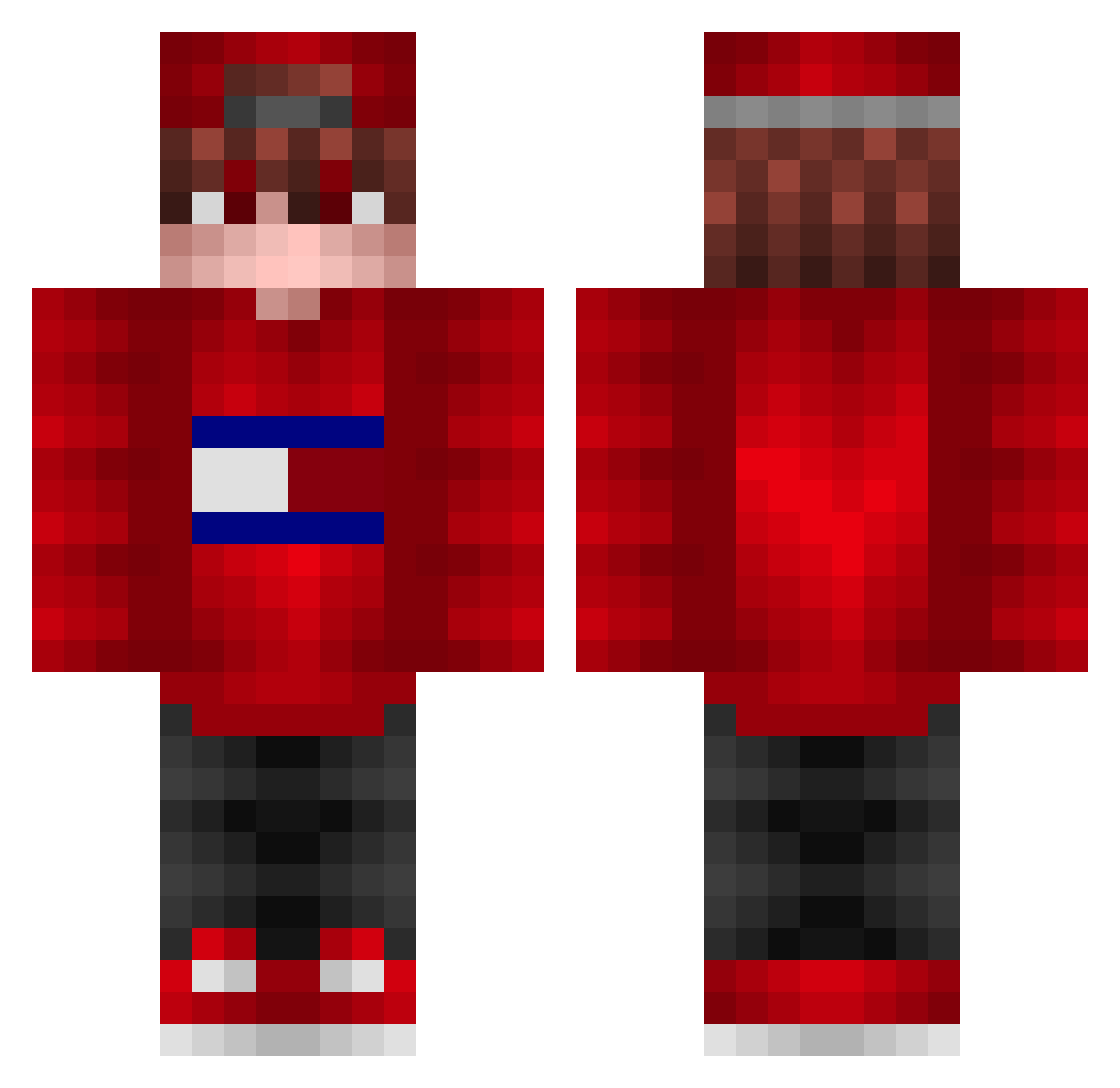 _flaymit_ Minecraft skin, front and back view