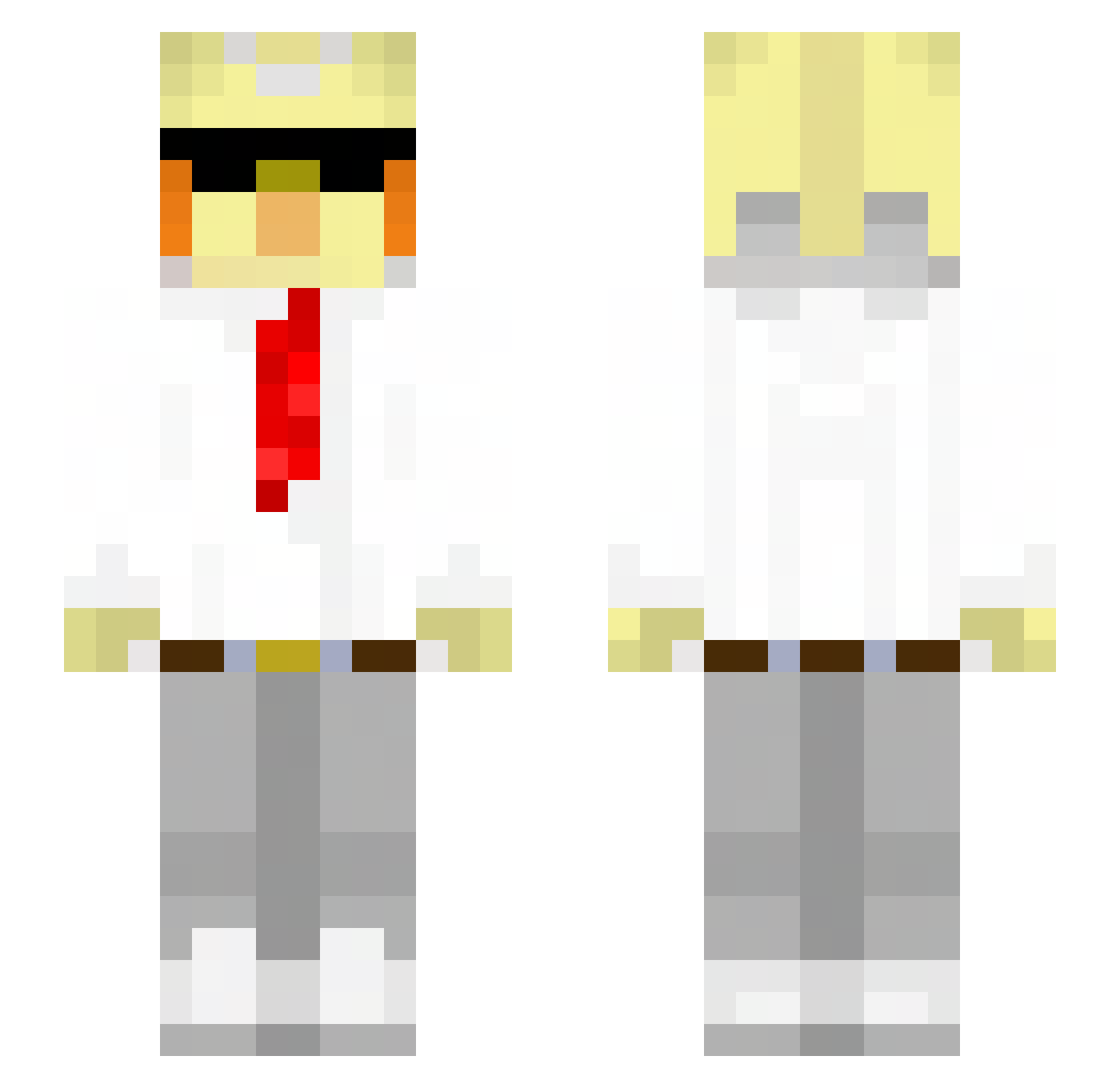 Przypadek900 Minecraft skin, front and back view