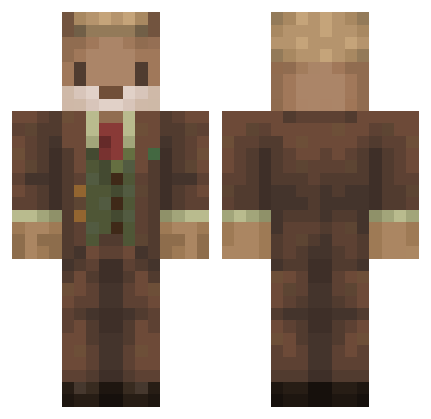 Tom_Curran Minecraft skin, front and back view