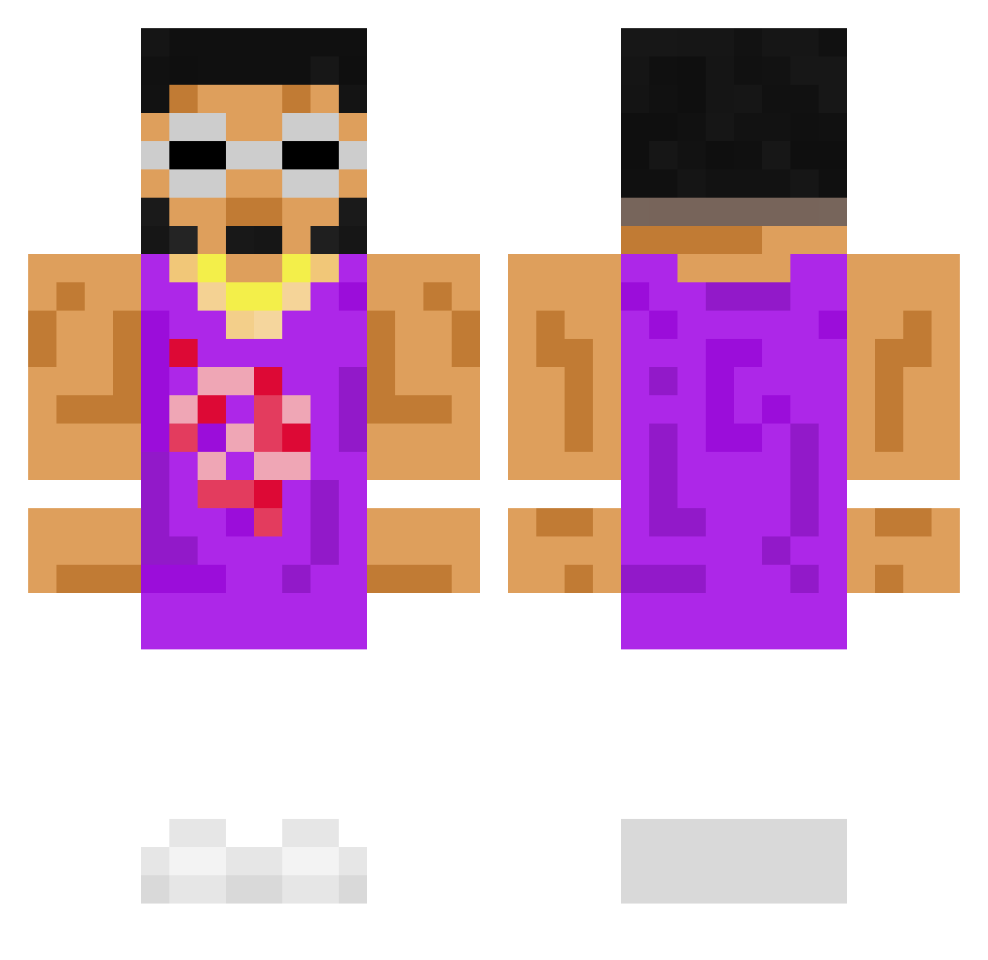 SrChimb0xd Minecraft skin, front and back view