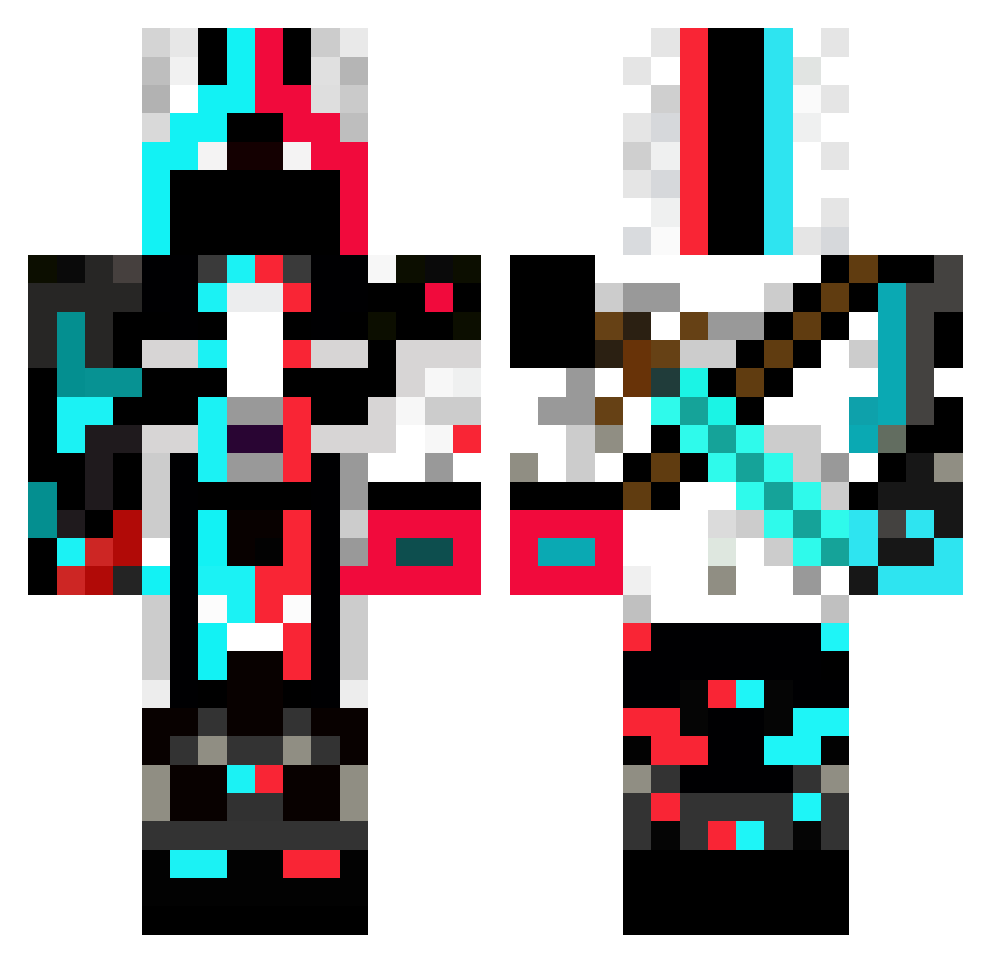 supersonicben Minecraft skin, front and back view