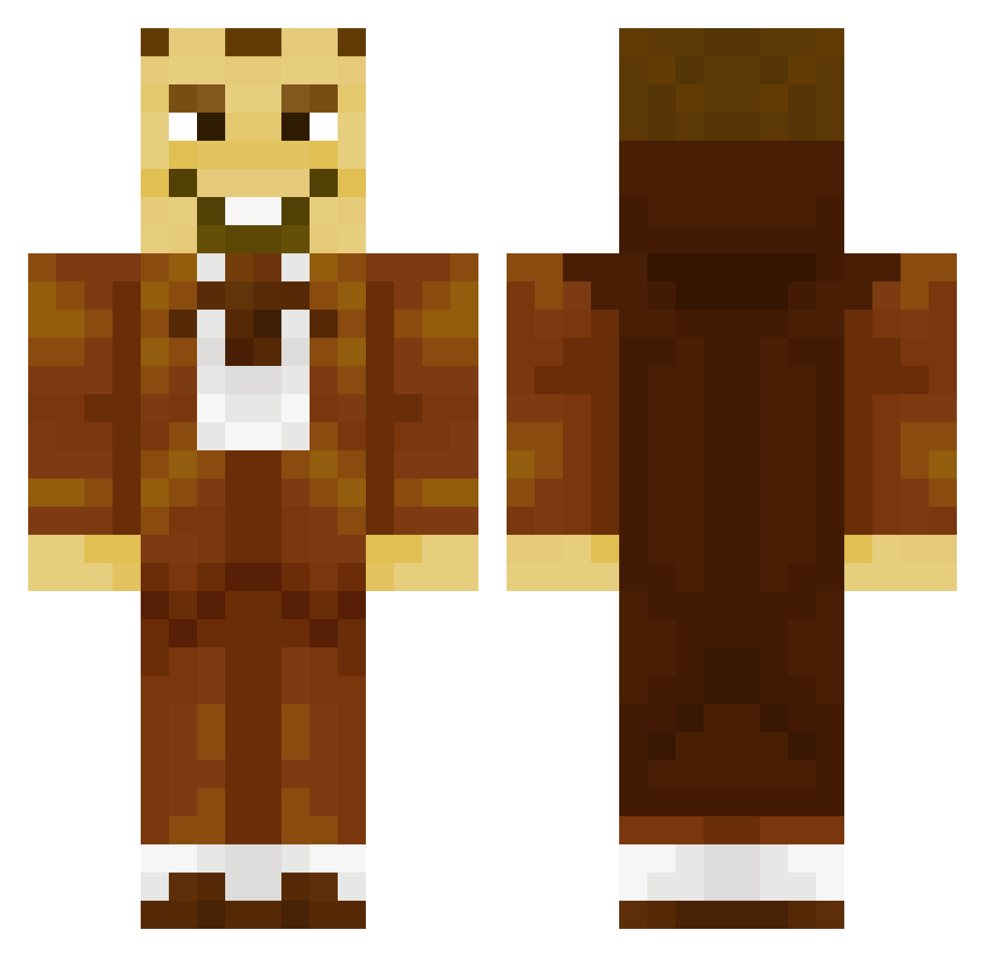 PotGoblin_ Minecraft skin, front and back view