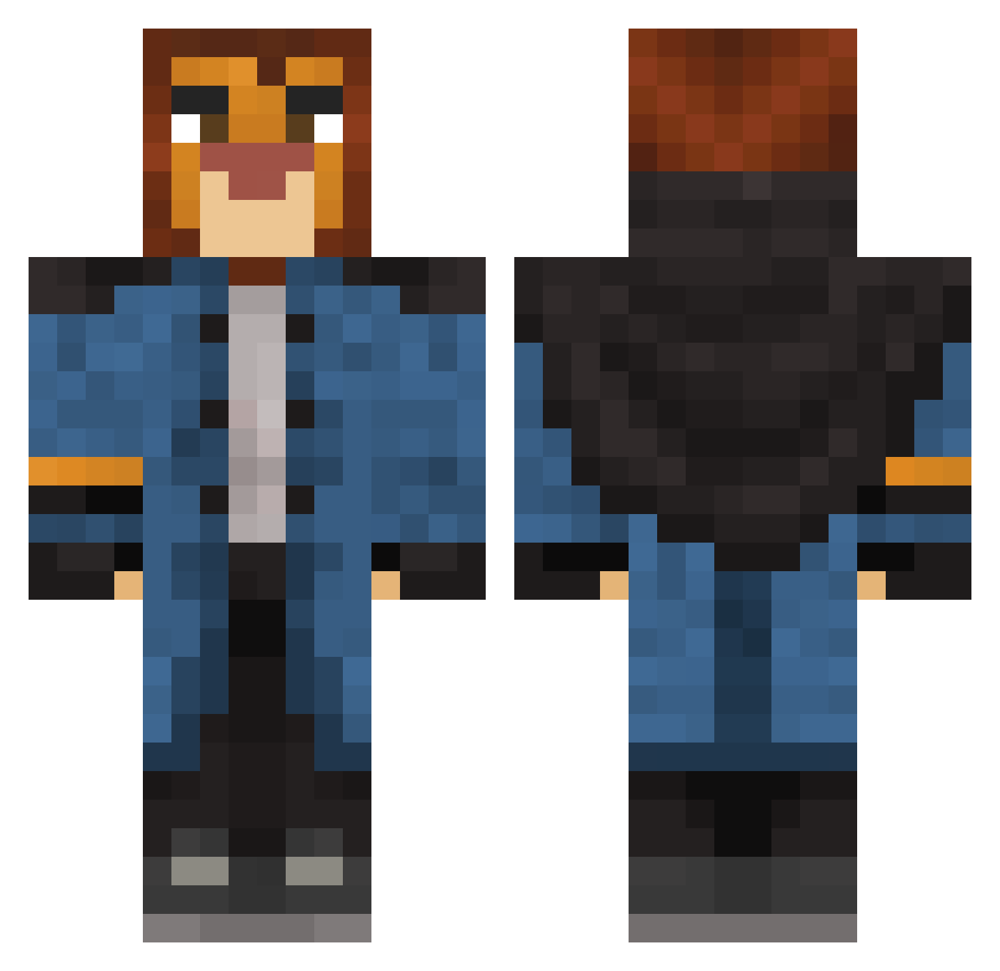 Leo_Gamer90 Minecraft skin, front and back view