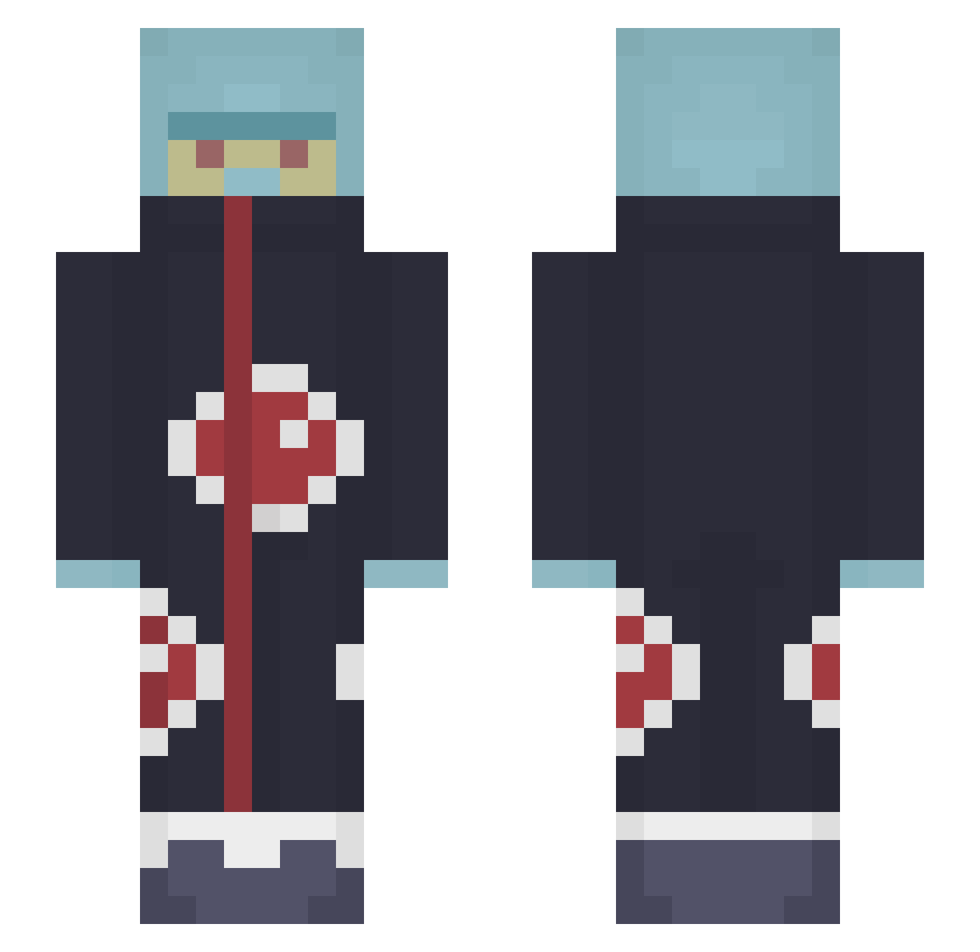 zZzPete Minecraft skin, front and back view