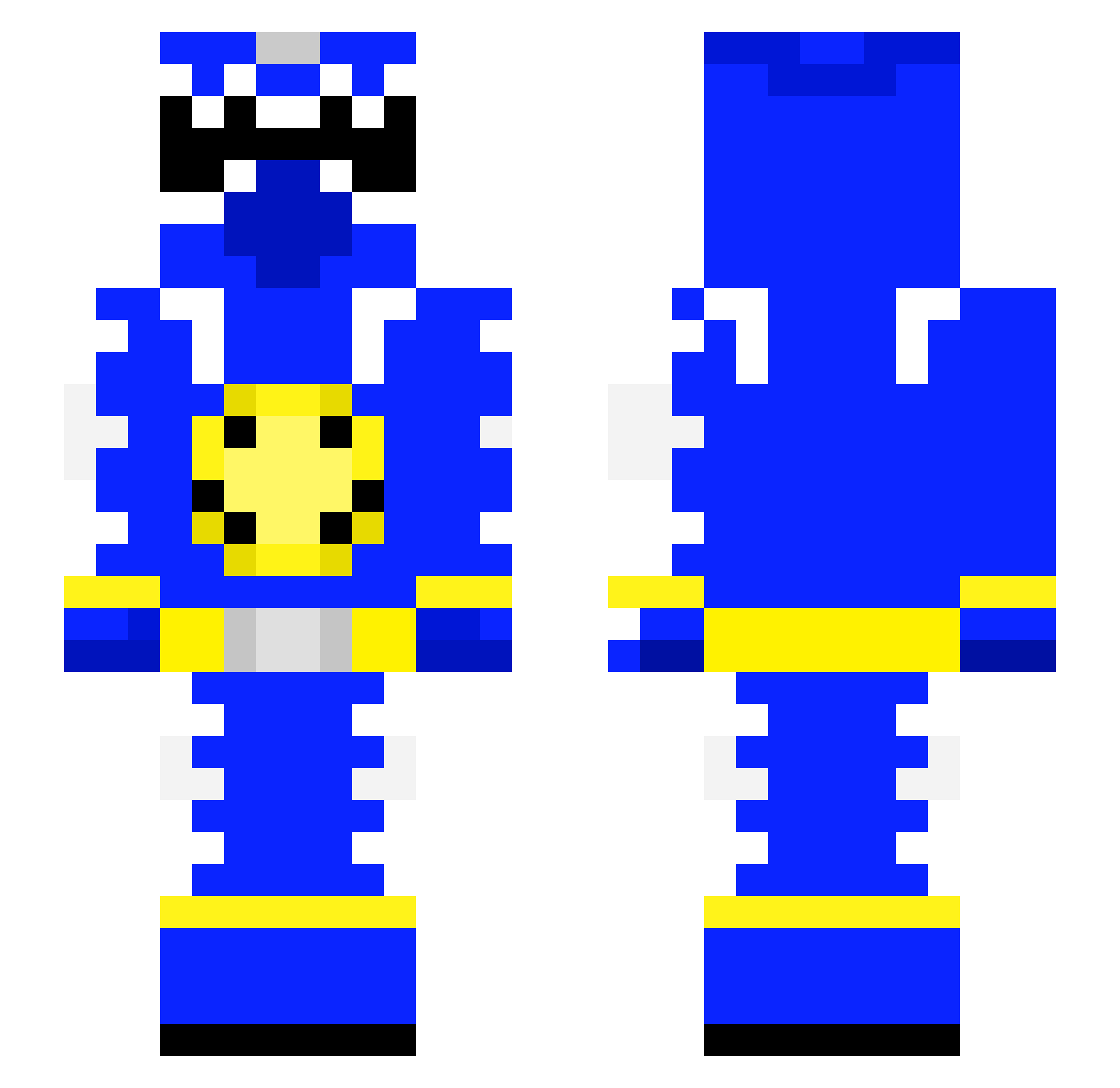 JUNYA1948 Minecraft skin, front and back view