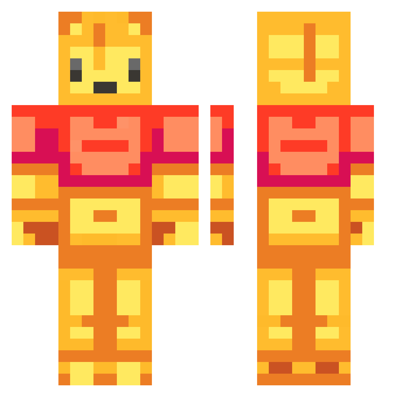 LordSmourbif Minecraft skin, front and back view