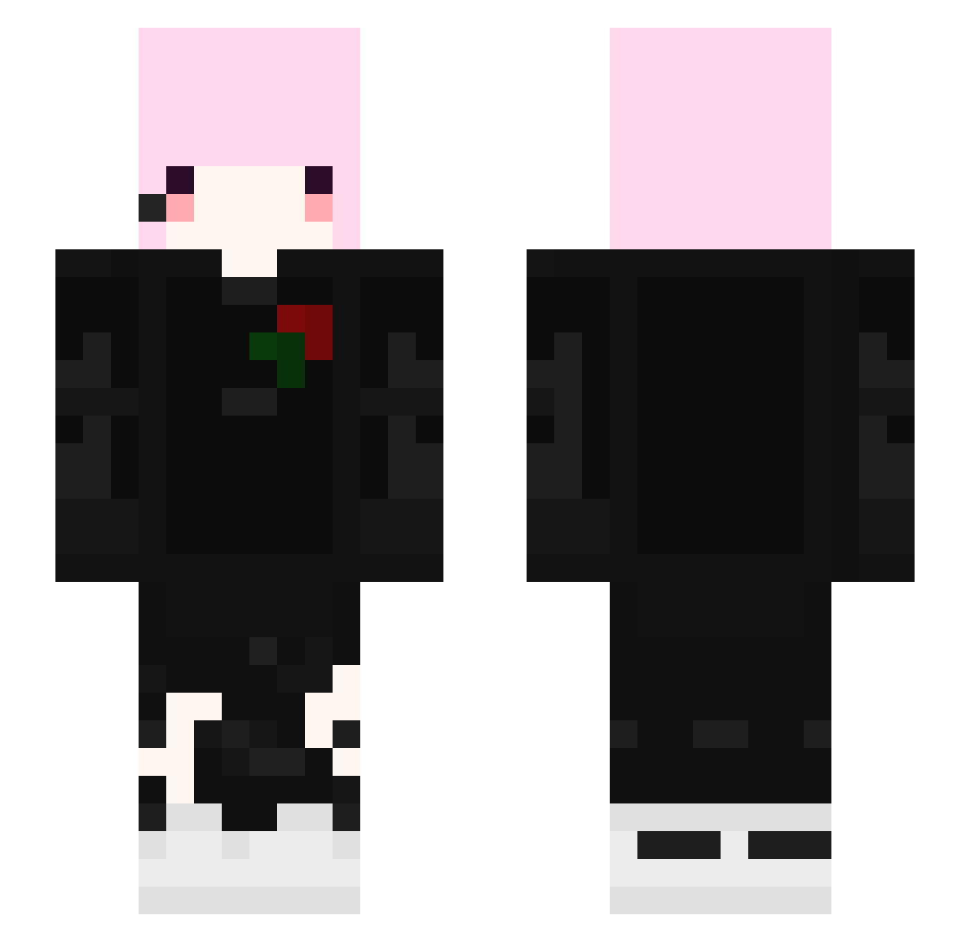 vicky10103 Minecraft skin, front and back view