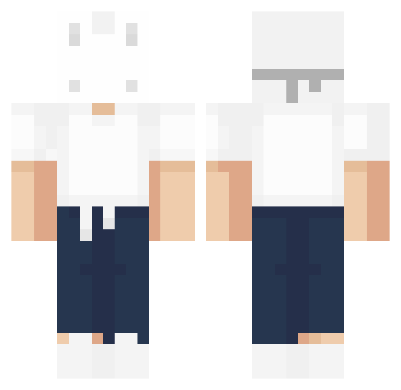Romgoak_OpNop Minecraft skin, front and back view