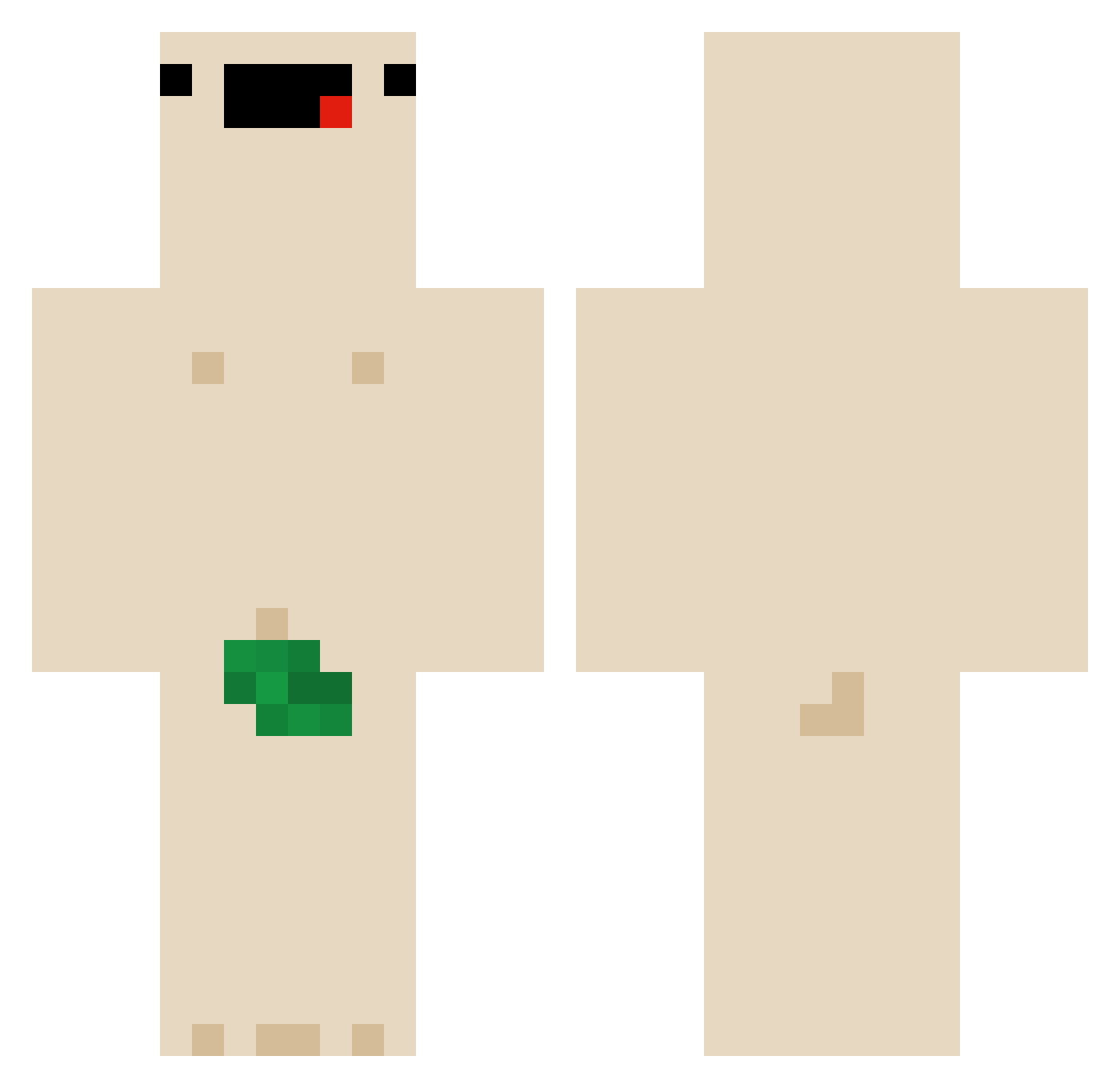 yvsiu333 Minecraft skin, front and back view