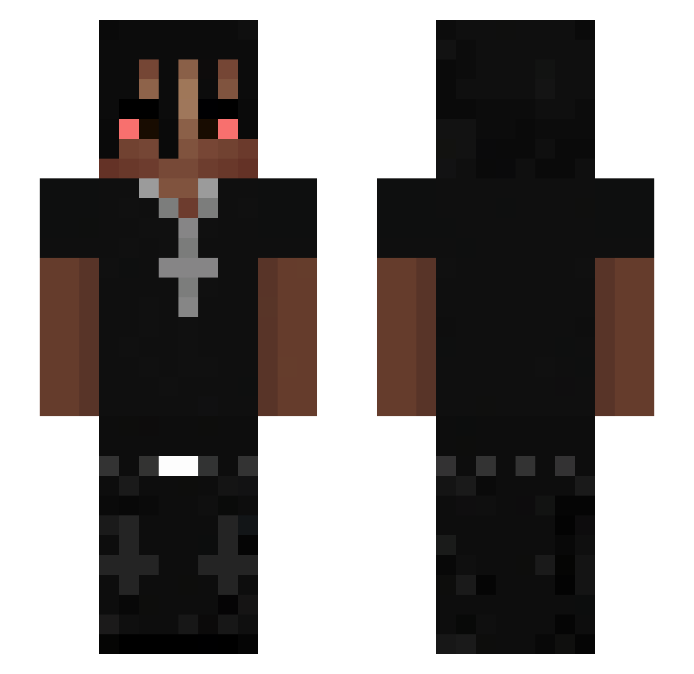 Napletek_ Minecraft skin, front and back view