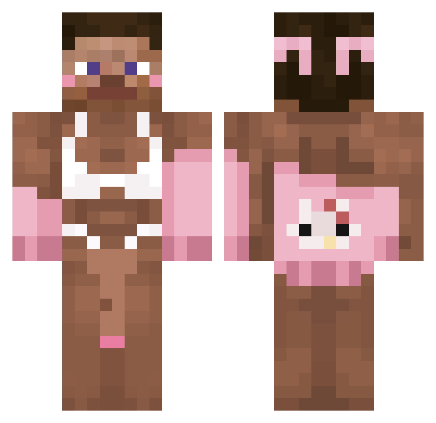 Poseidoon_97 Minecraft skin, front and back view