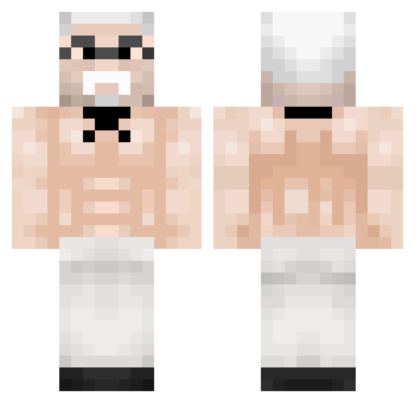 szalitoo Minecraft skin, front and back view