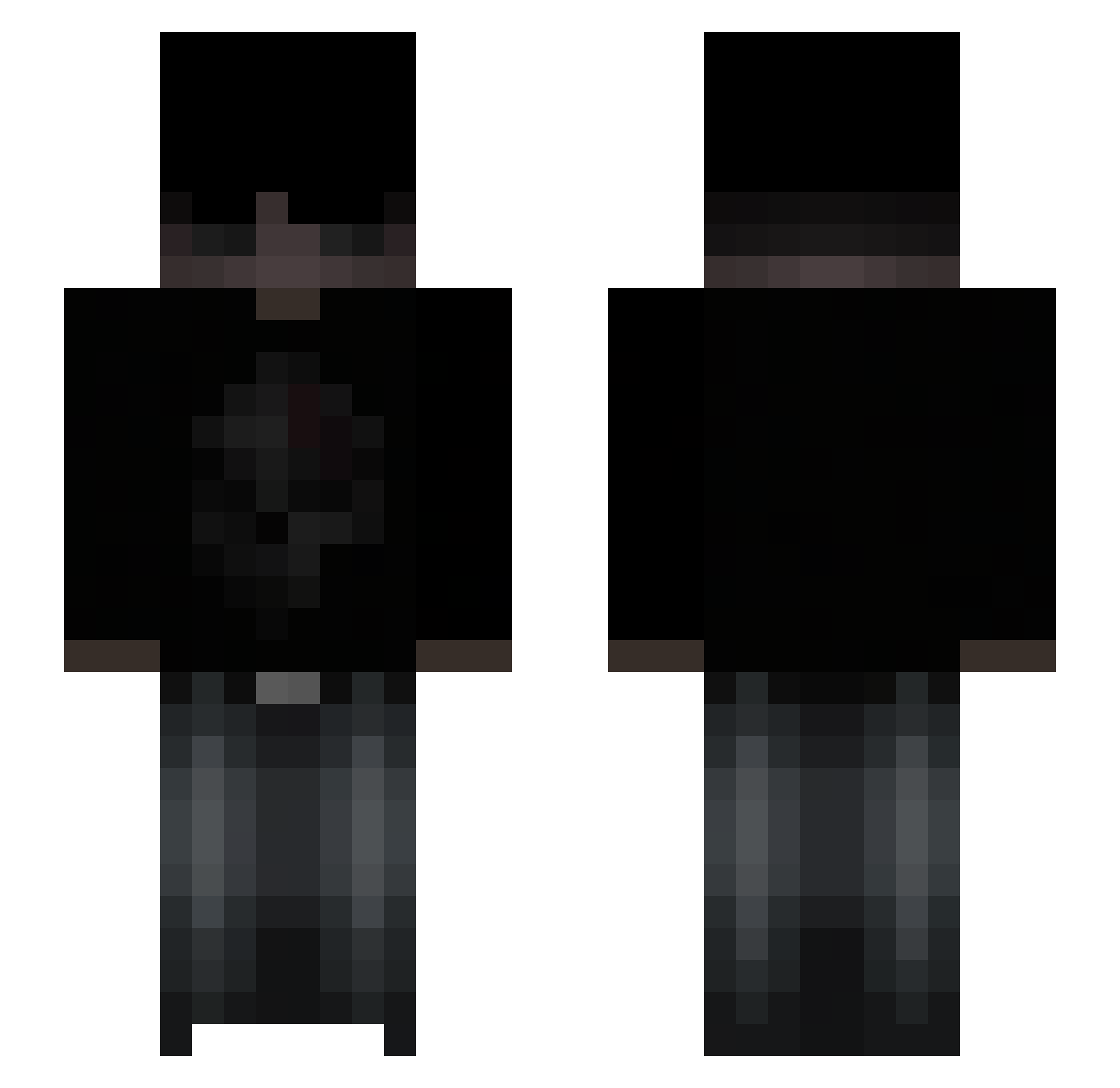 straftatdelikte Minecraft skin, front and back view