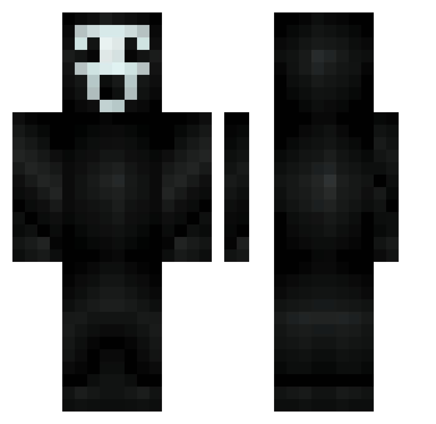 krystex_ Minecraft skin, front and back view