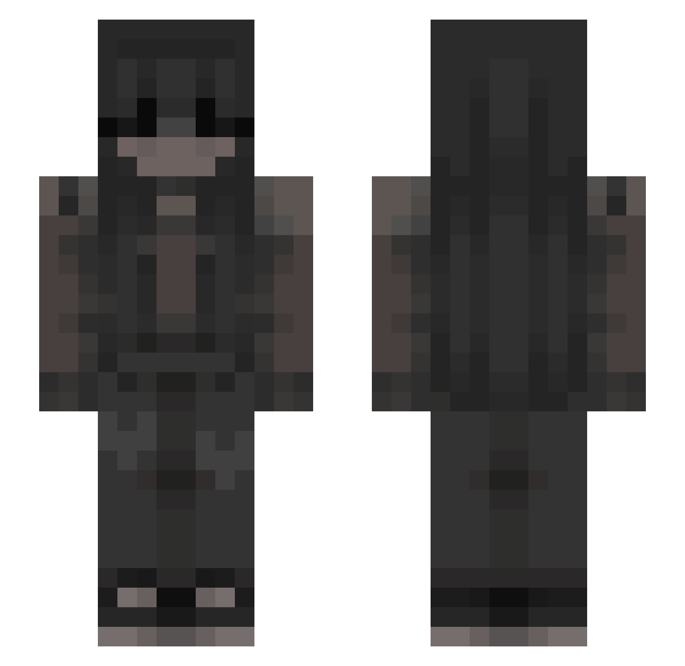 vozz_ Minecraft skin, front and back view