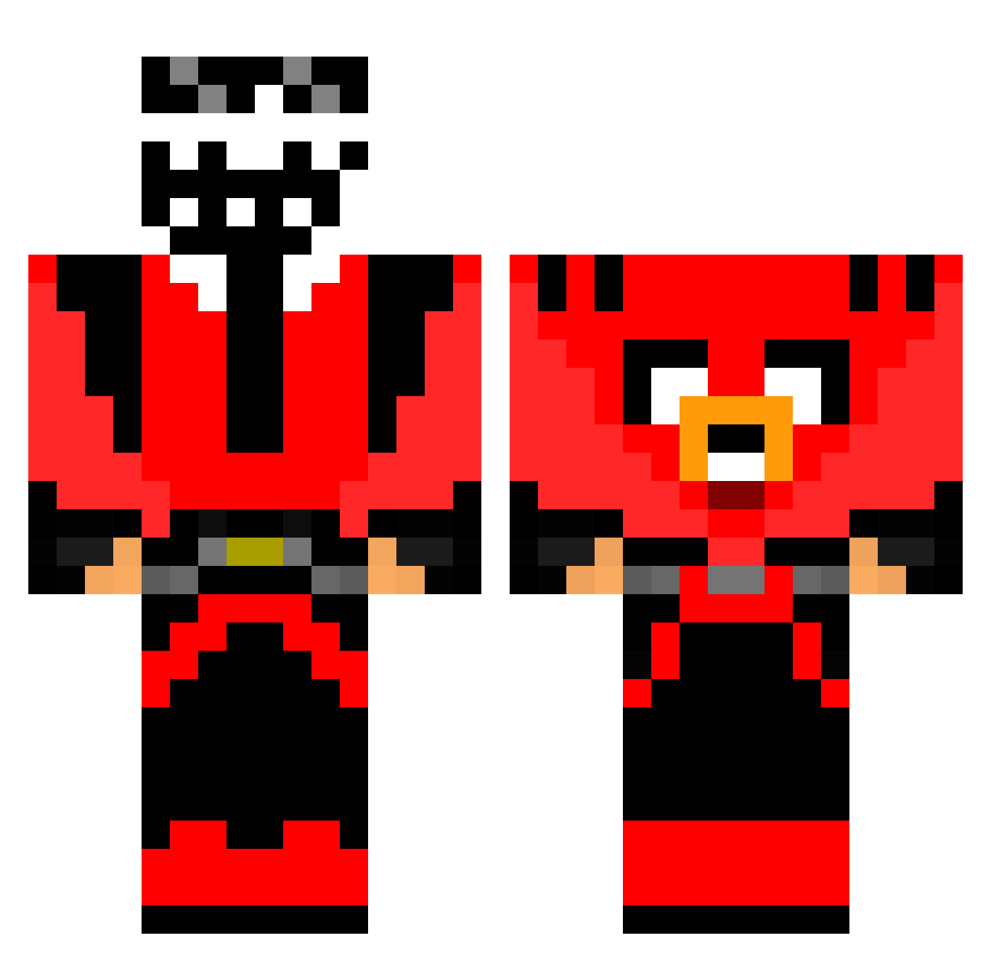 TwinGamer42 Minecraft skin, front and back view