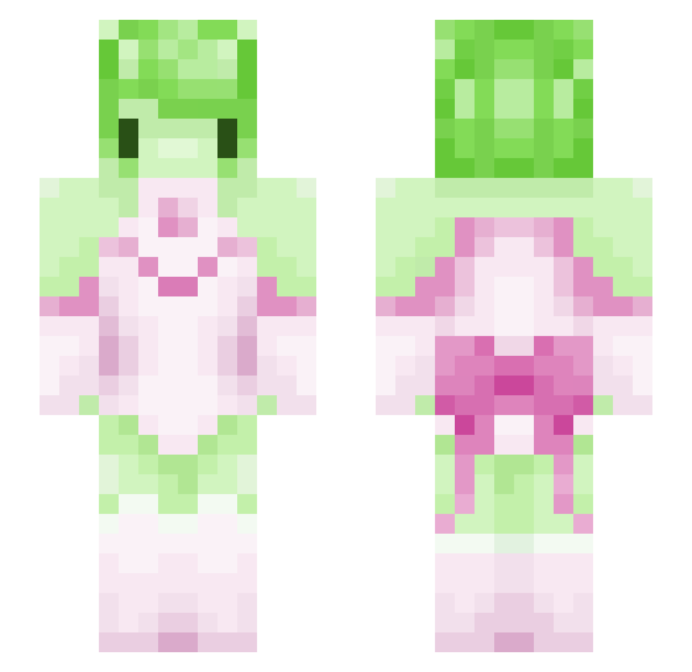 popeeok Minecraft skin, front and back view
