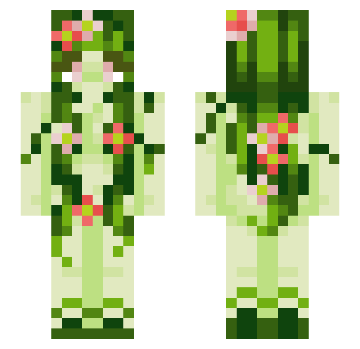 Jetpackosaurus5 Minecraft skin, front and back view