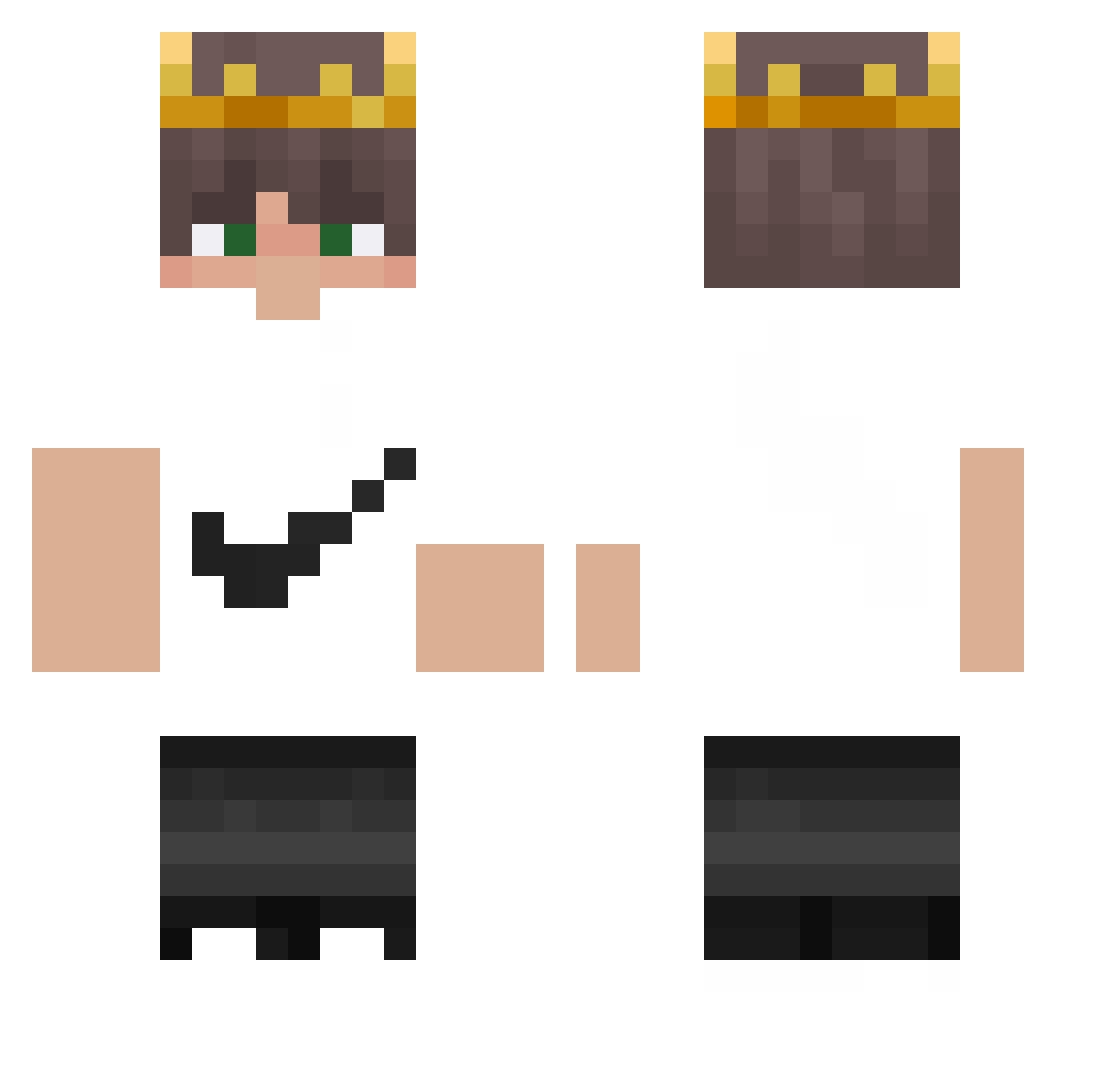 simof4picu Minecraft skin, front and back view