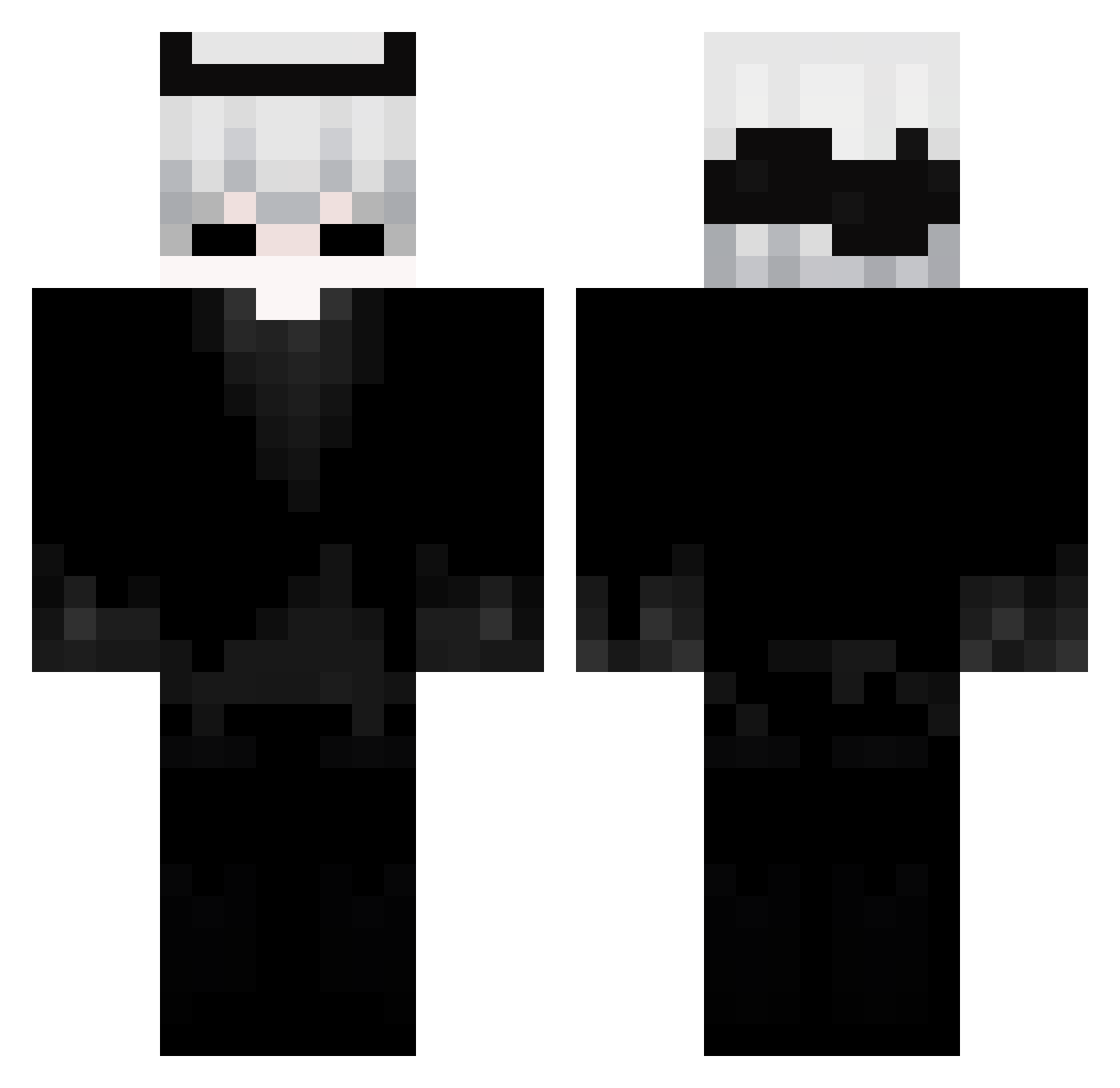 X_Maybe_ Minecraft skin, front and back view