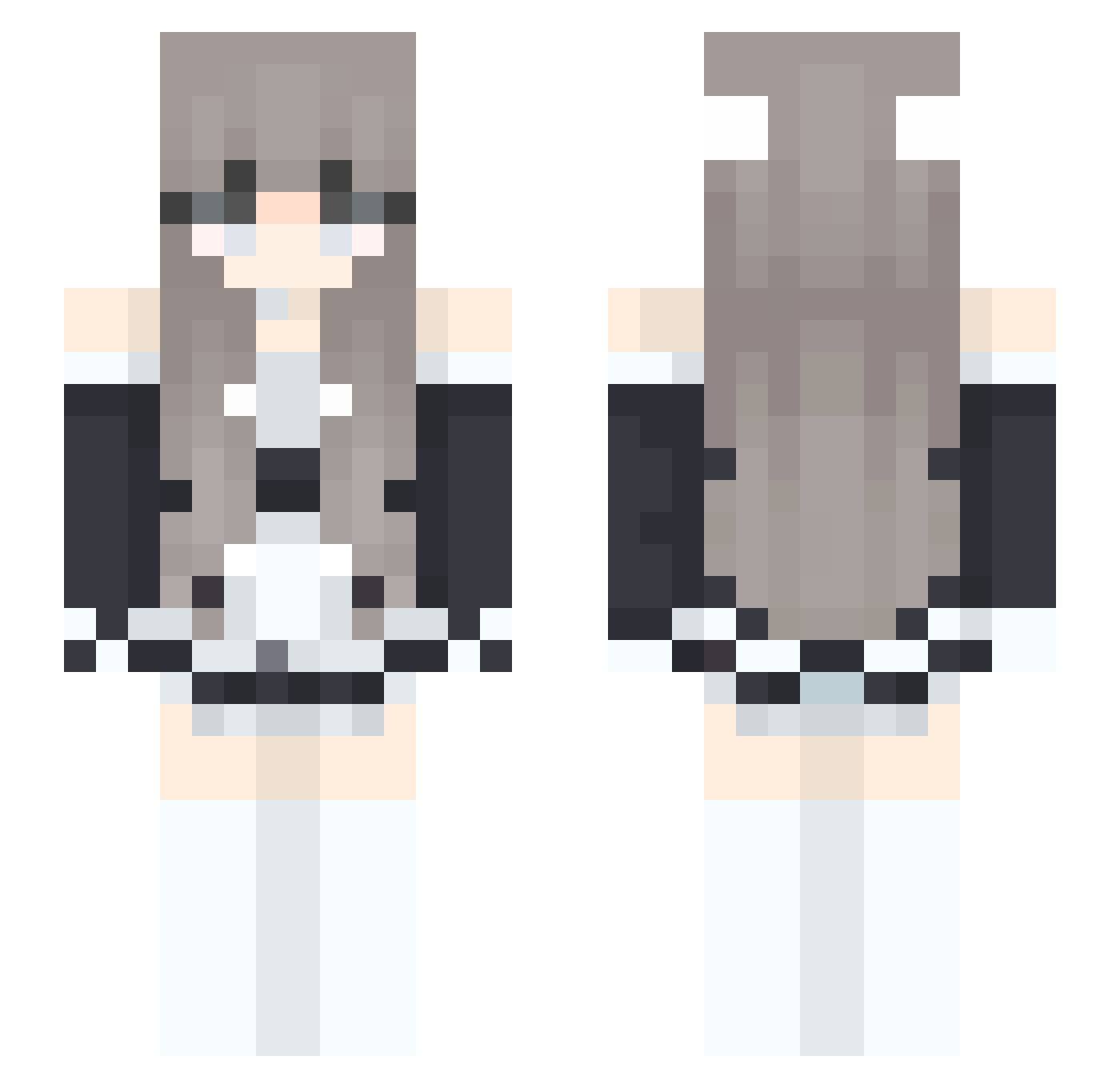 ShengFon Minecraft skin, front and back view