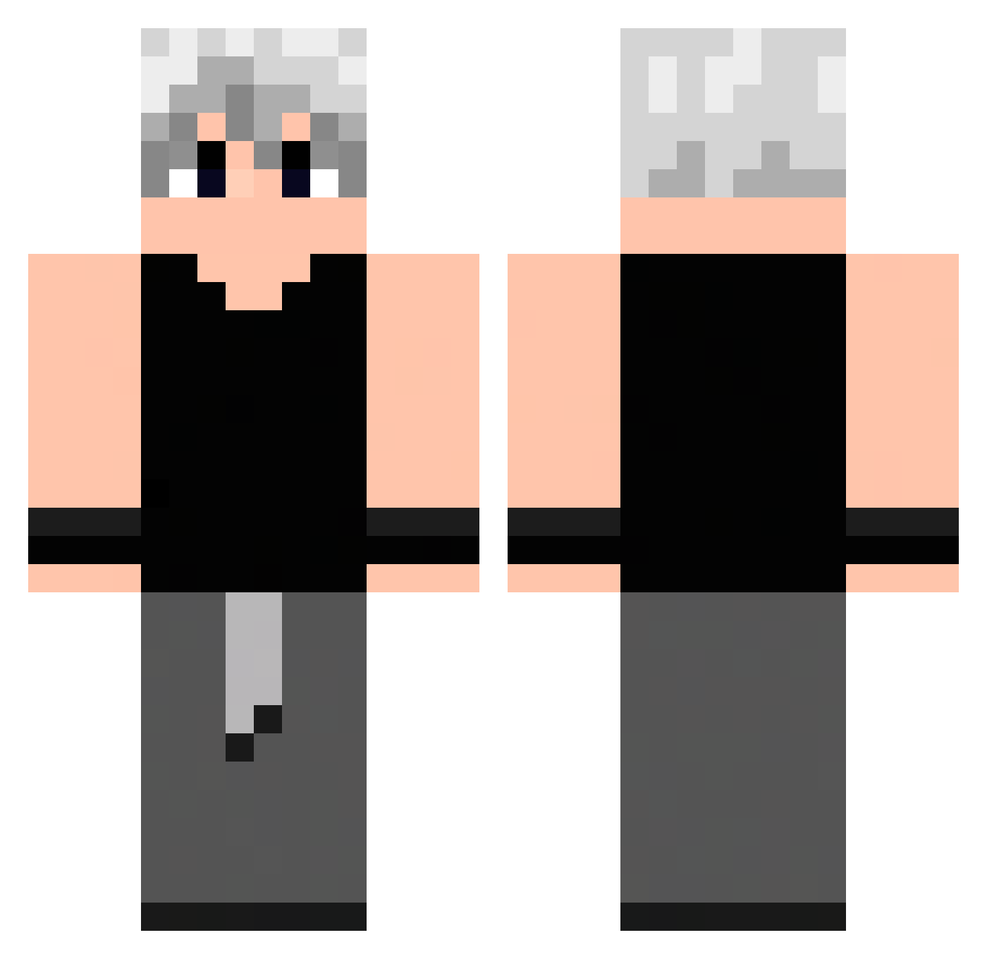 Lusca2004 Minecraft skin, front and back view