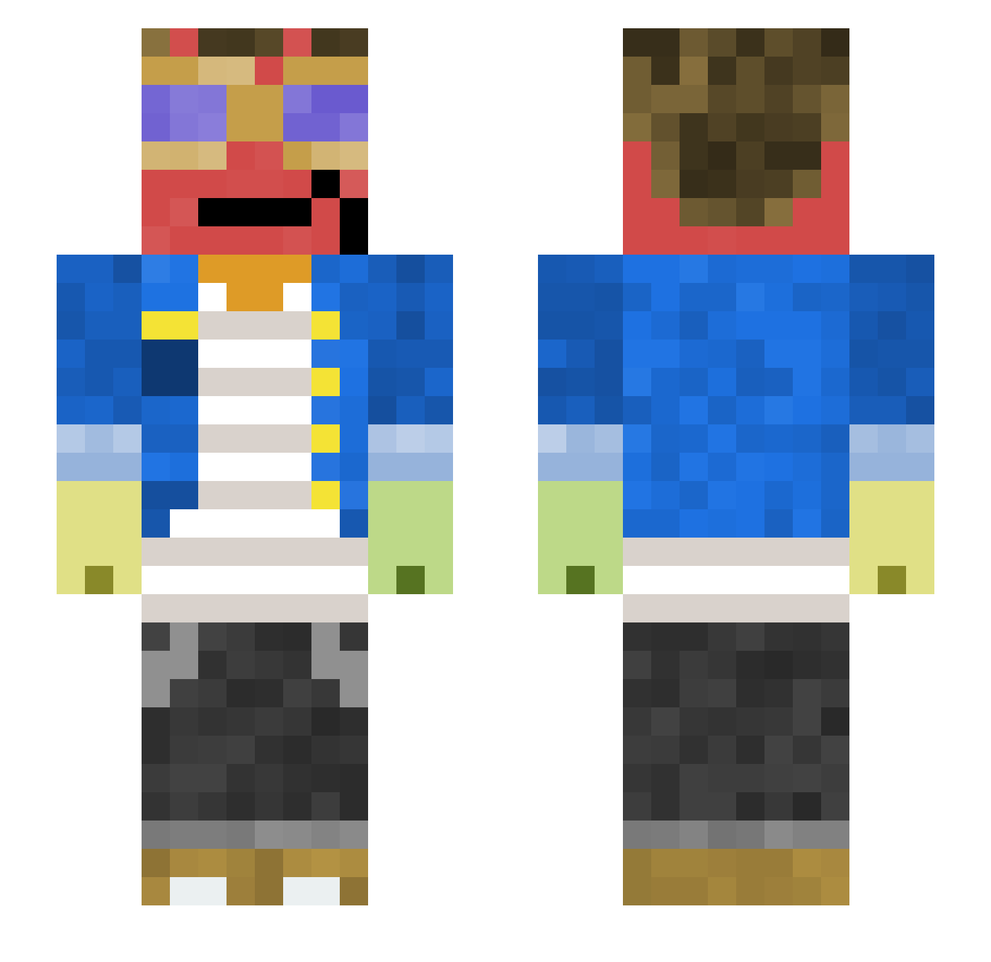 Aitor_Iru Minecraft skin, front and back view