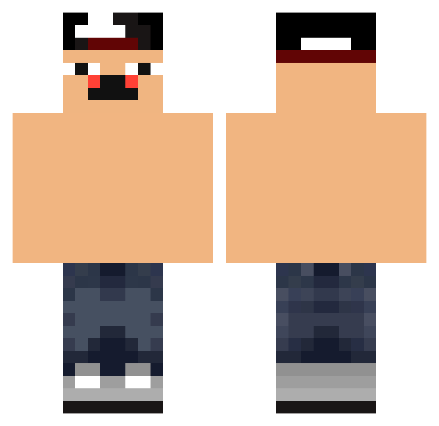 Majeus_Seus Minecraft skin, front and back view
