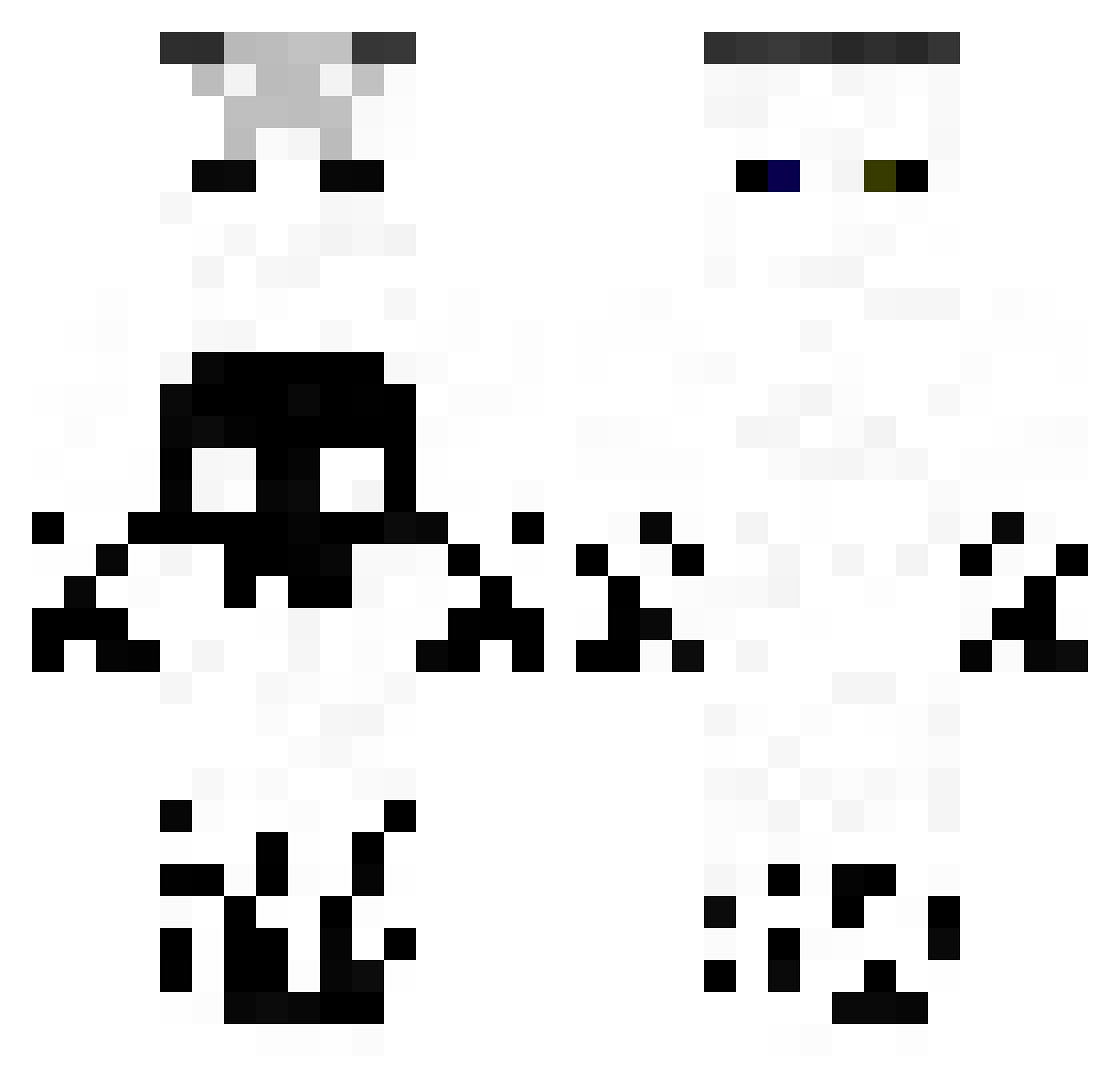 Suko423 Minecraft skin, front and back view
