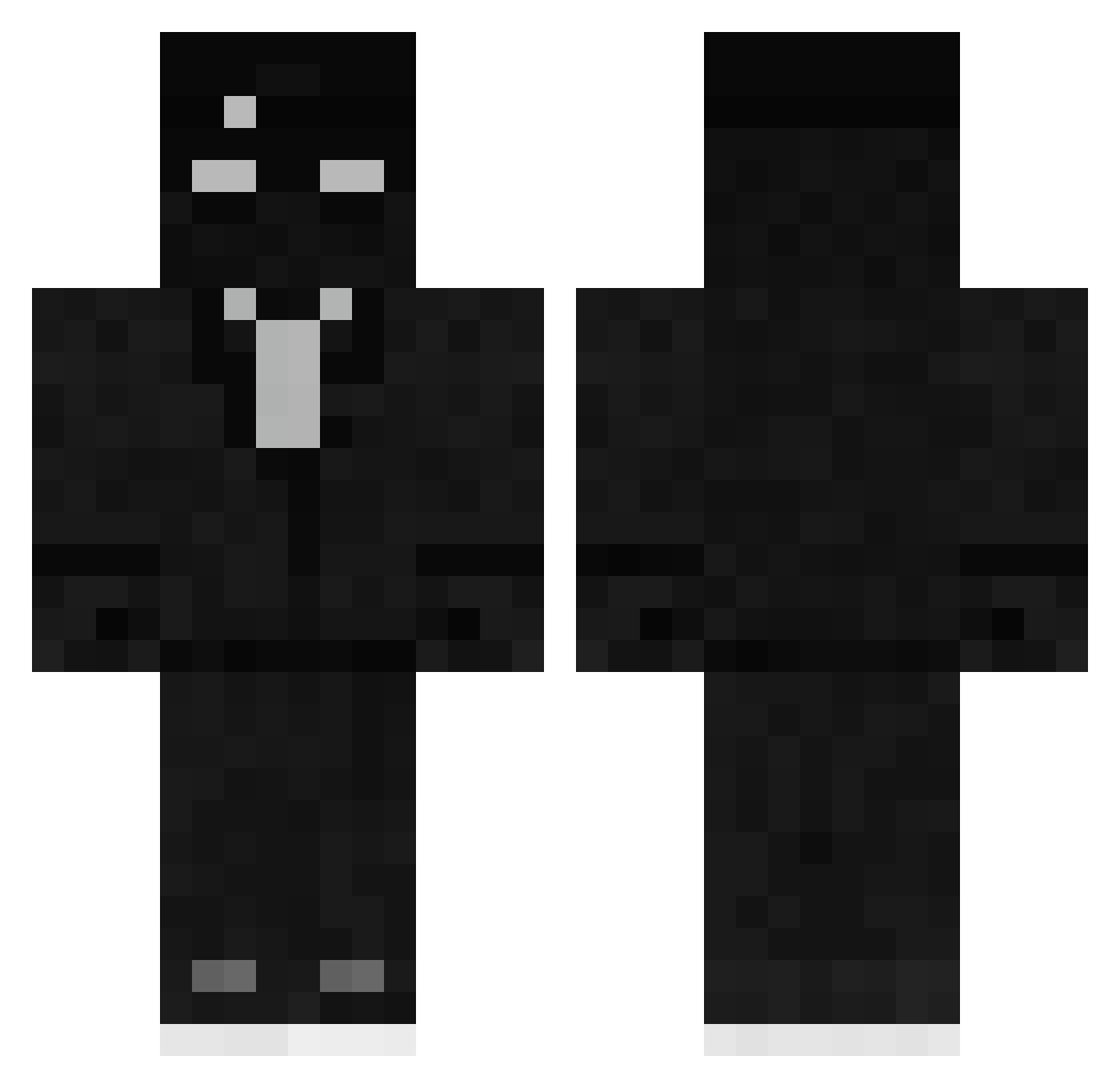 GreelCheese Minecraft skin, front and back view