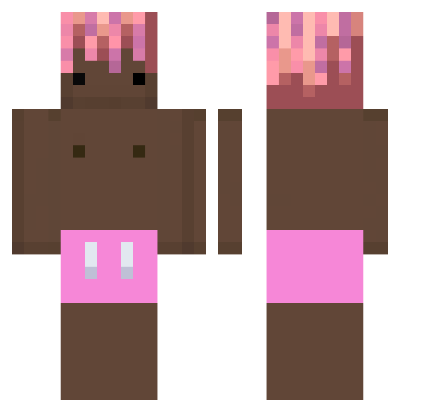 AKIL1_ Minecraft skin, front and back view