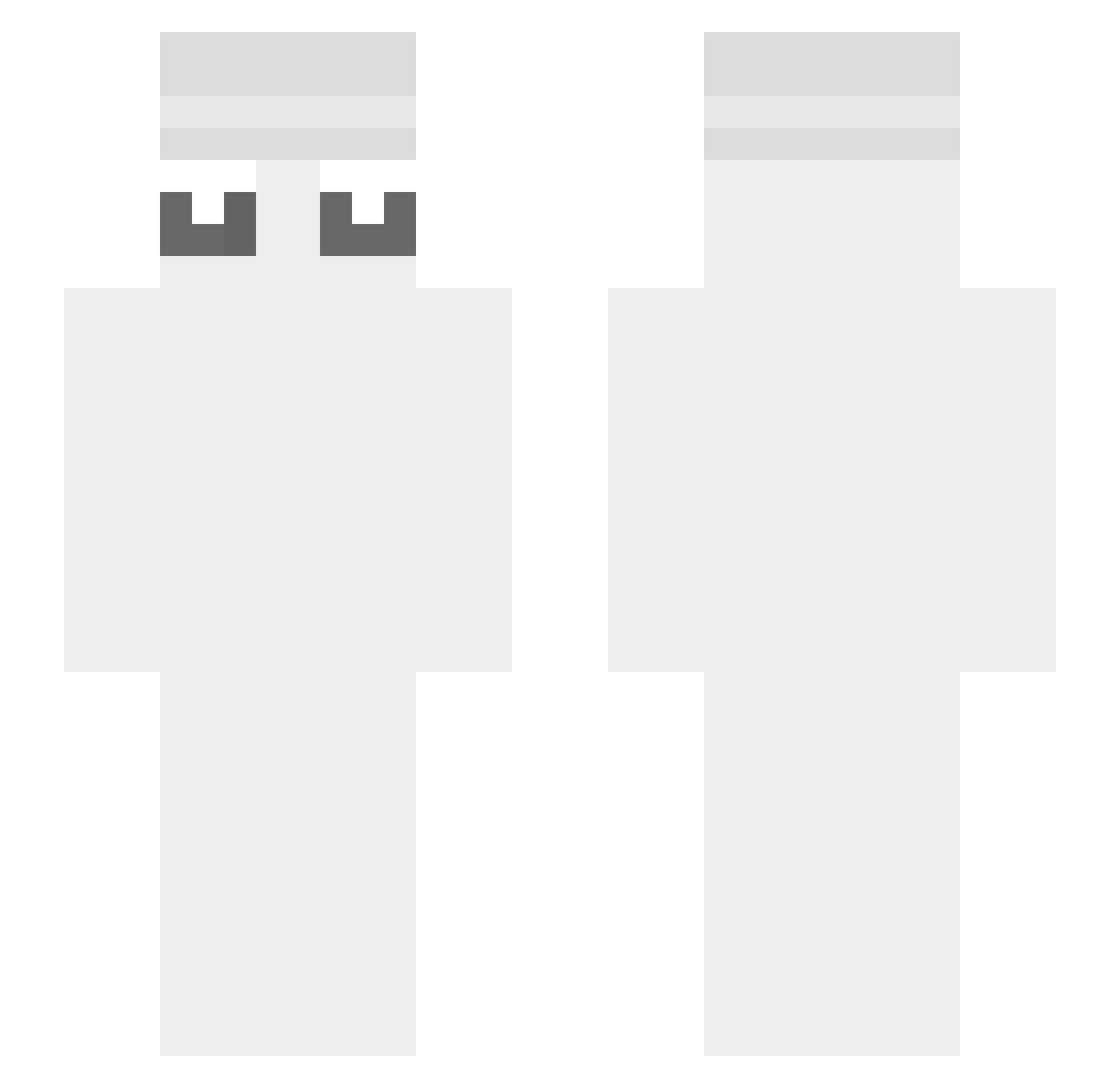 thxznn Minecraft skin, front and back view