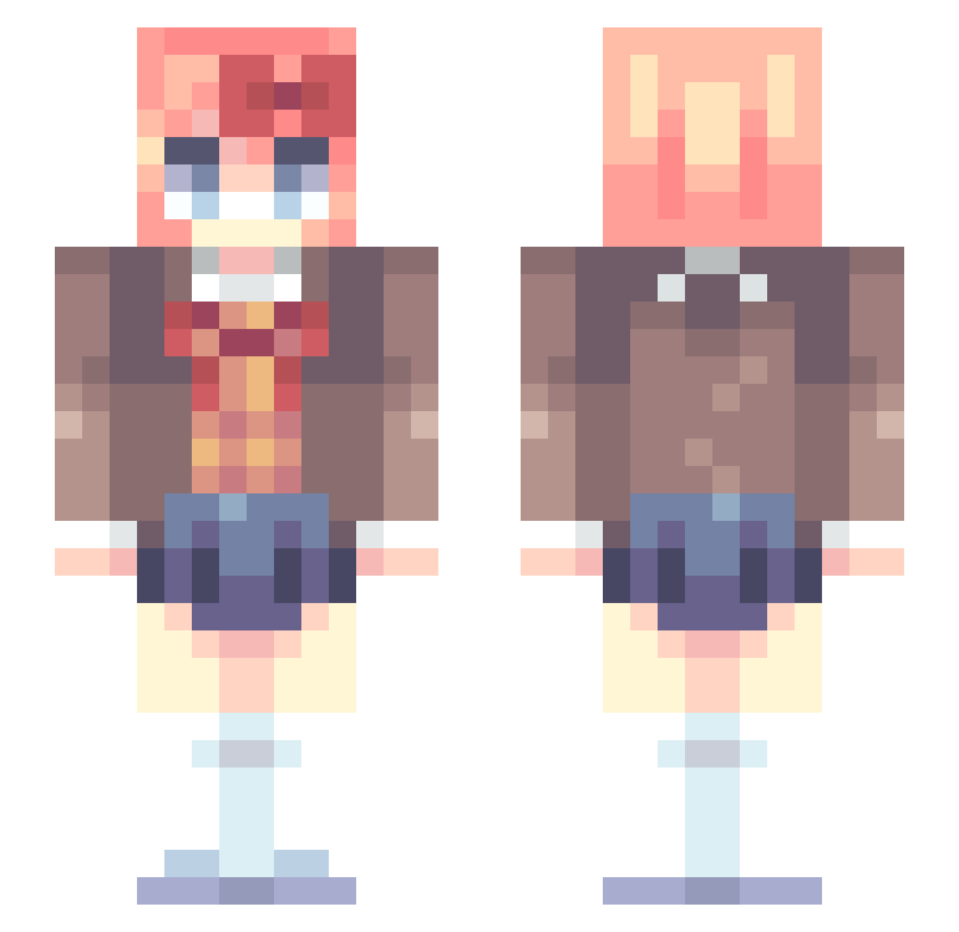 galaxyslayer1945 Minecraft skin, front and back view
