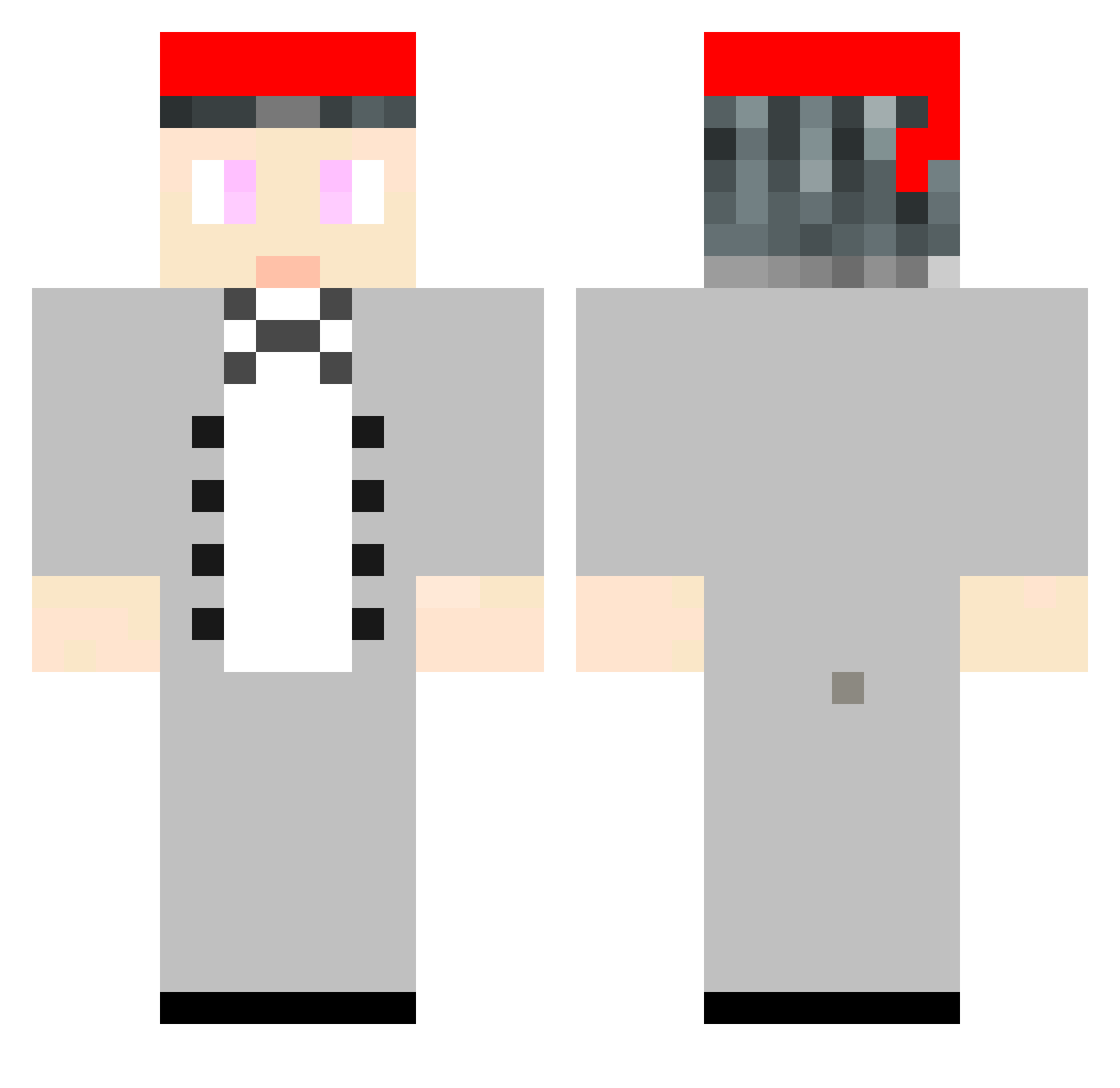 YFan_ Minecraft skin, front and back view