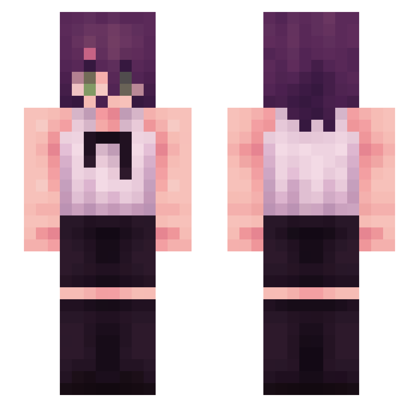 Dragon_IXO Minecraft skin, front and back view